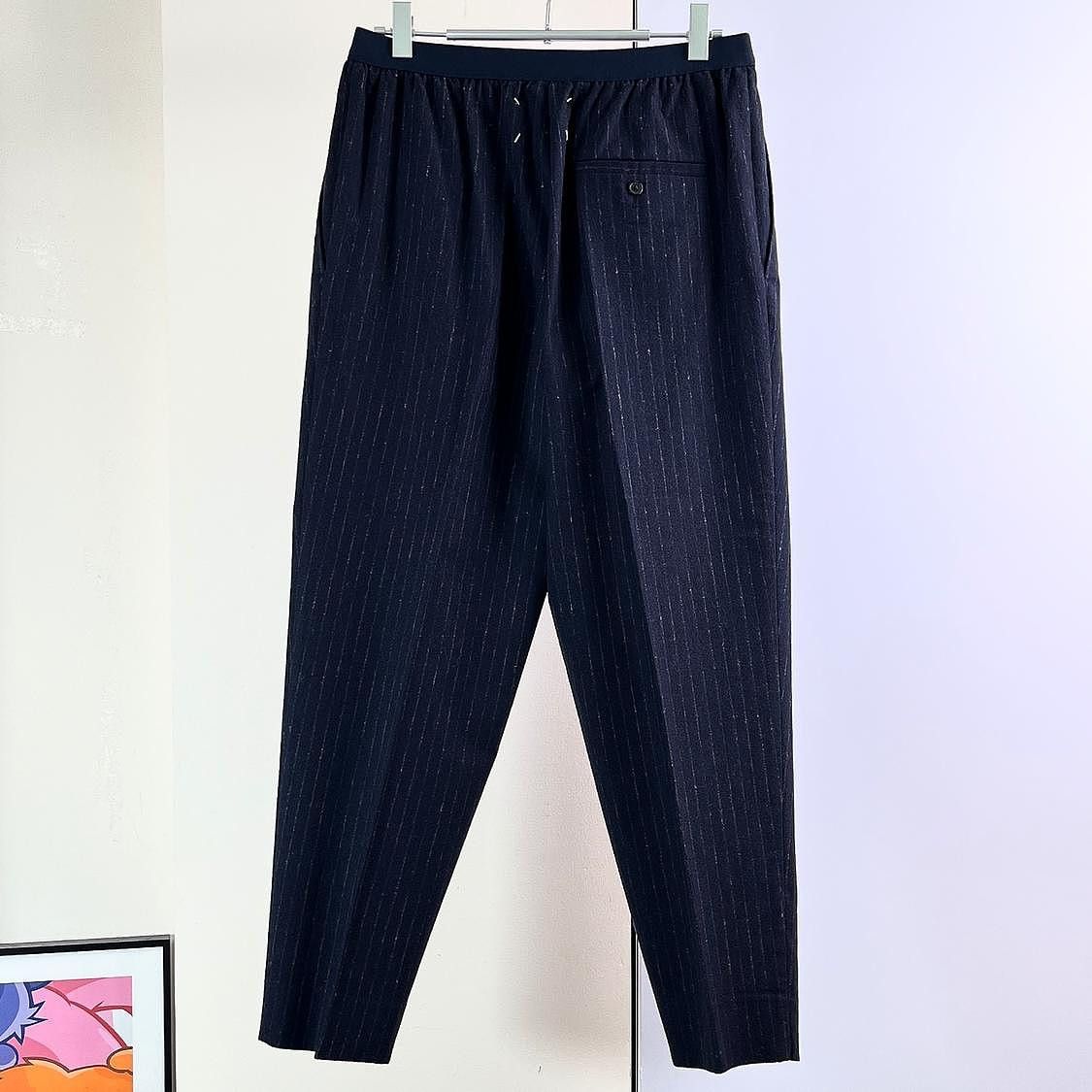 Maison Margiela Maison Margiela Pinstripe Casual Pants Size 42 Size US 26 / EU 42 - 2 Thumbnail