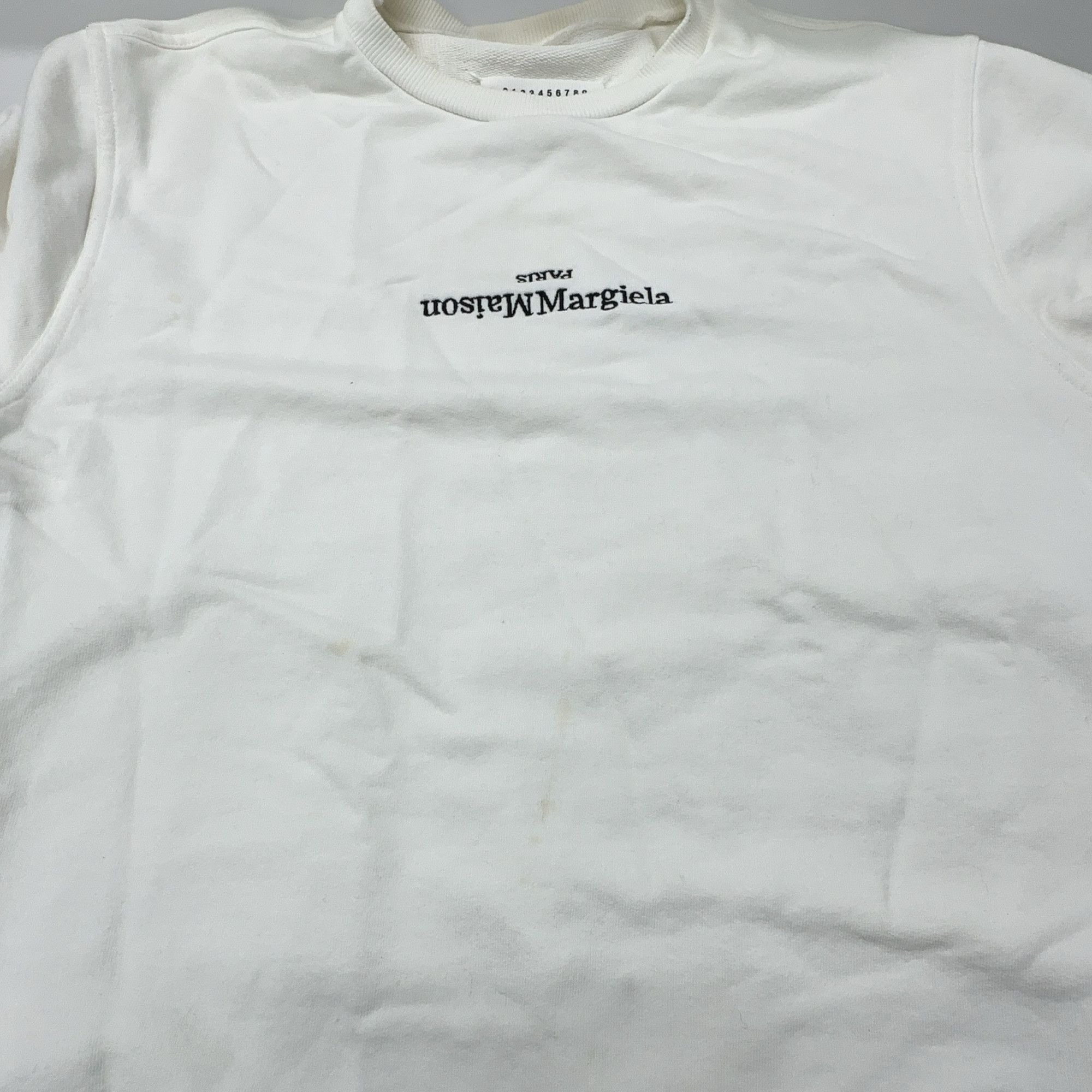 Maison Margiela Maison Margiela Inverted Logo Sweatshirt Size S Size US S / EU 44-46 / 1 - 9 Thumbnail