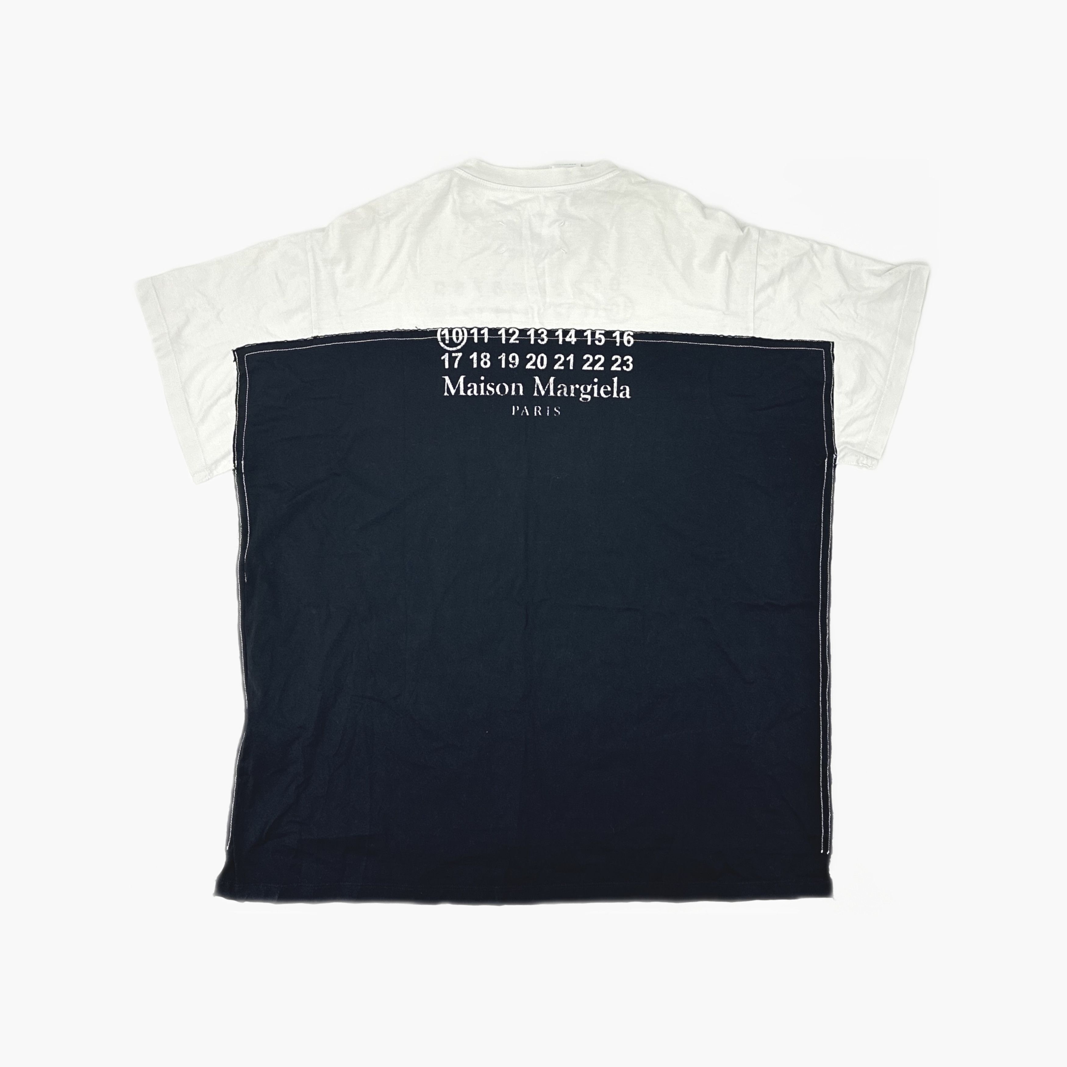 Maison Margiela Maison Margiela Numeric Logo Colorblock T-Shirt Size 44 Size US S / EU 44-46 / 1 - 2 Thumbnail