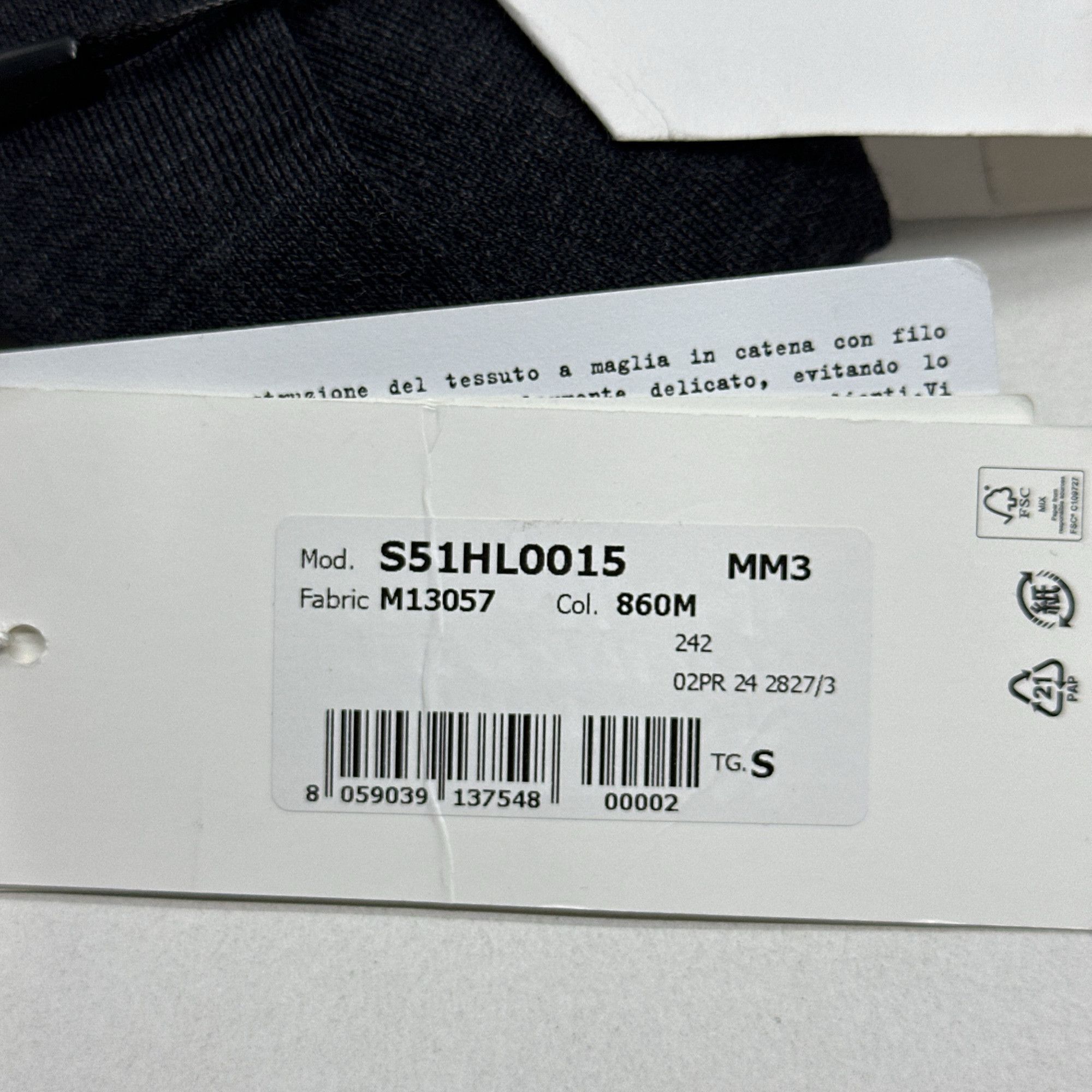 Maison Margiela Maison Margiela Turtleneck Sweater Dark Gray Size S Size US S / EU 44-46 / 1 - 5 Thumbnail