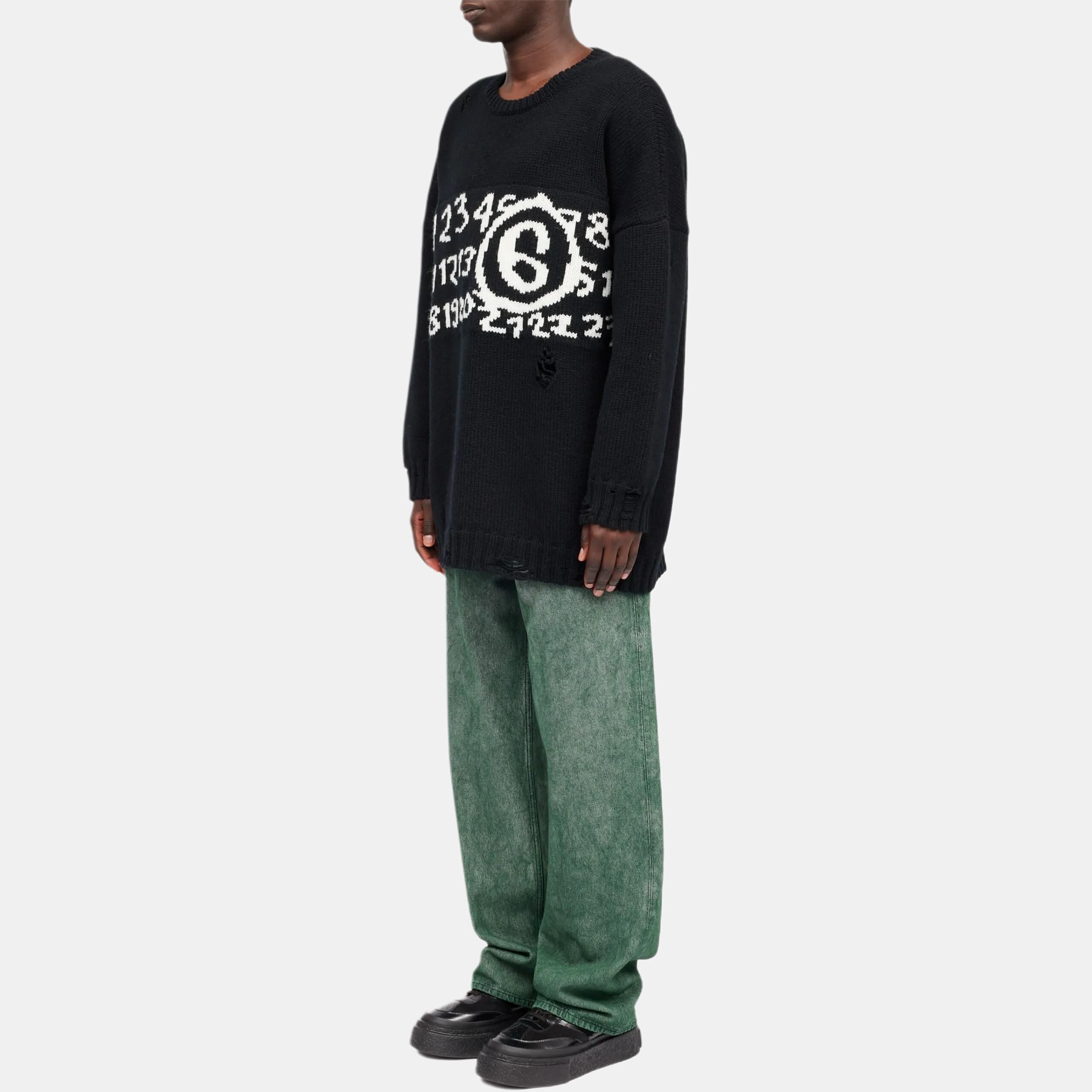 Maison Margiela MM6 Maison Margiela Numeric Logo Sweater Size M Size US M / EU 48-50 / 2 - 11 Thumbnail