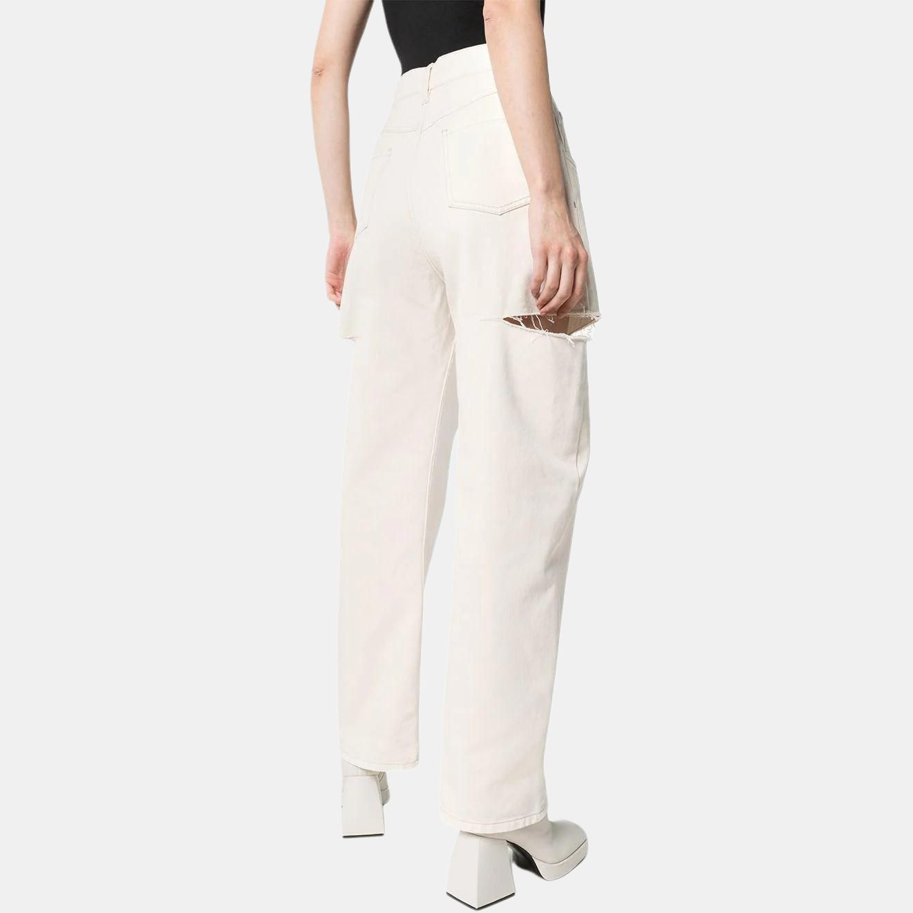 Maison Margiela Maison Margiela White Cut-Out Jeans Size 40 Size 27" / US 4 / IT 40 - 7 Thumbnail