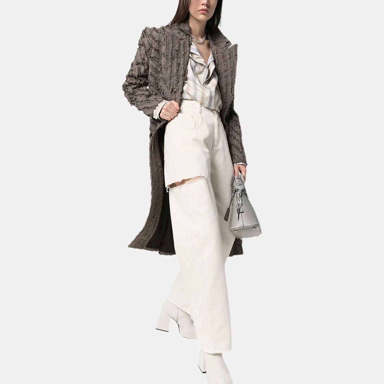 Maison Margiela Maison Margiela White Cut-Out Jeans Size 40 Size 27" / US 4 / IT 40 - 6 Thumbnail