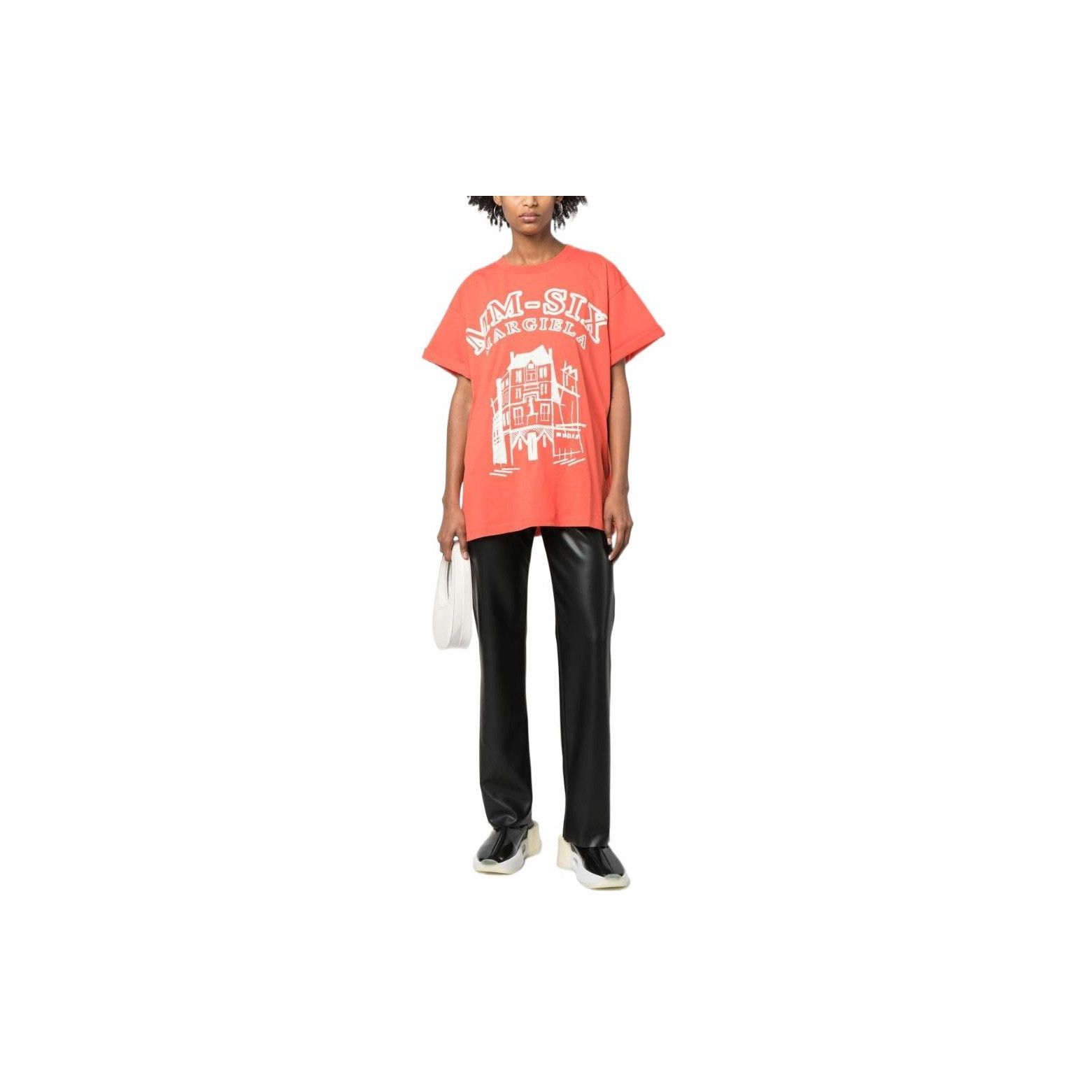 Maison Margiela MM6 Maison Margiela Building Graphic T-Shirt L Size L / US 10 / IT 46 - 5 Thumbnail
