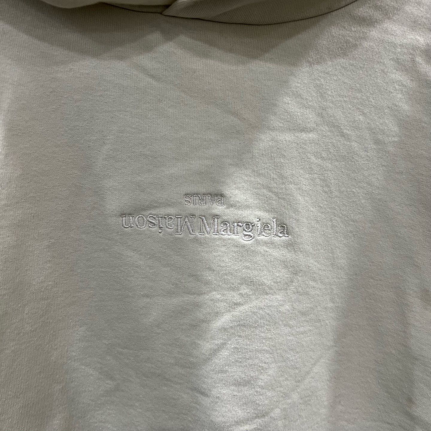 Maison Margiela Maison Margiela Embroidered Logo Hoodie Beige Size S Size US S / EU 44-46 / 1 - 5 Thumbnail
