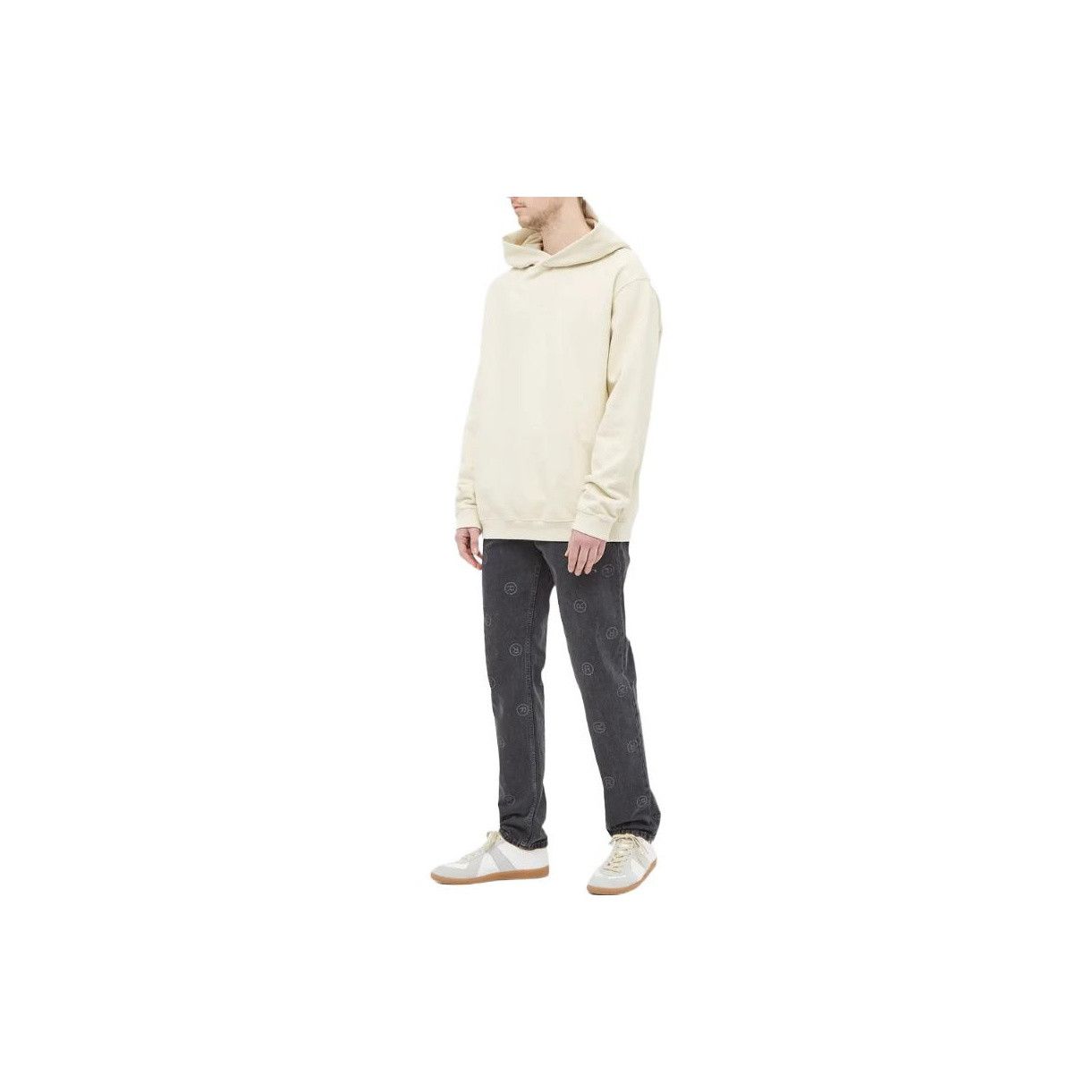 Maison Margiela Maison Margiela Embroidered Logo Hoodie Beige Size S Size US S / EU 44-46 / 1 - 8 Thumbnail
