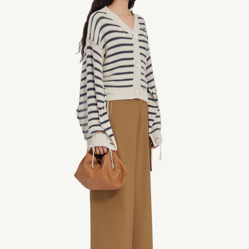 MM6 MM6 Maison Margiela Distressed Striped Cardigan Size S Size S / US 4 / IT 40 - 7 Thumbnail