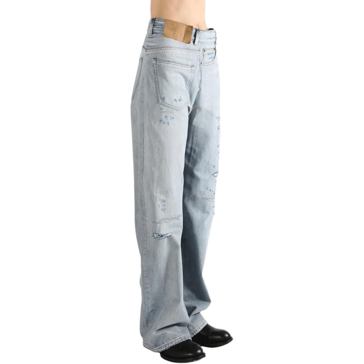 MM6 MM6 Maison Margiela Distressed Jeans Size 25 Size 25" / US 0 / IT 36 - 10 Thumbnail