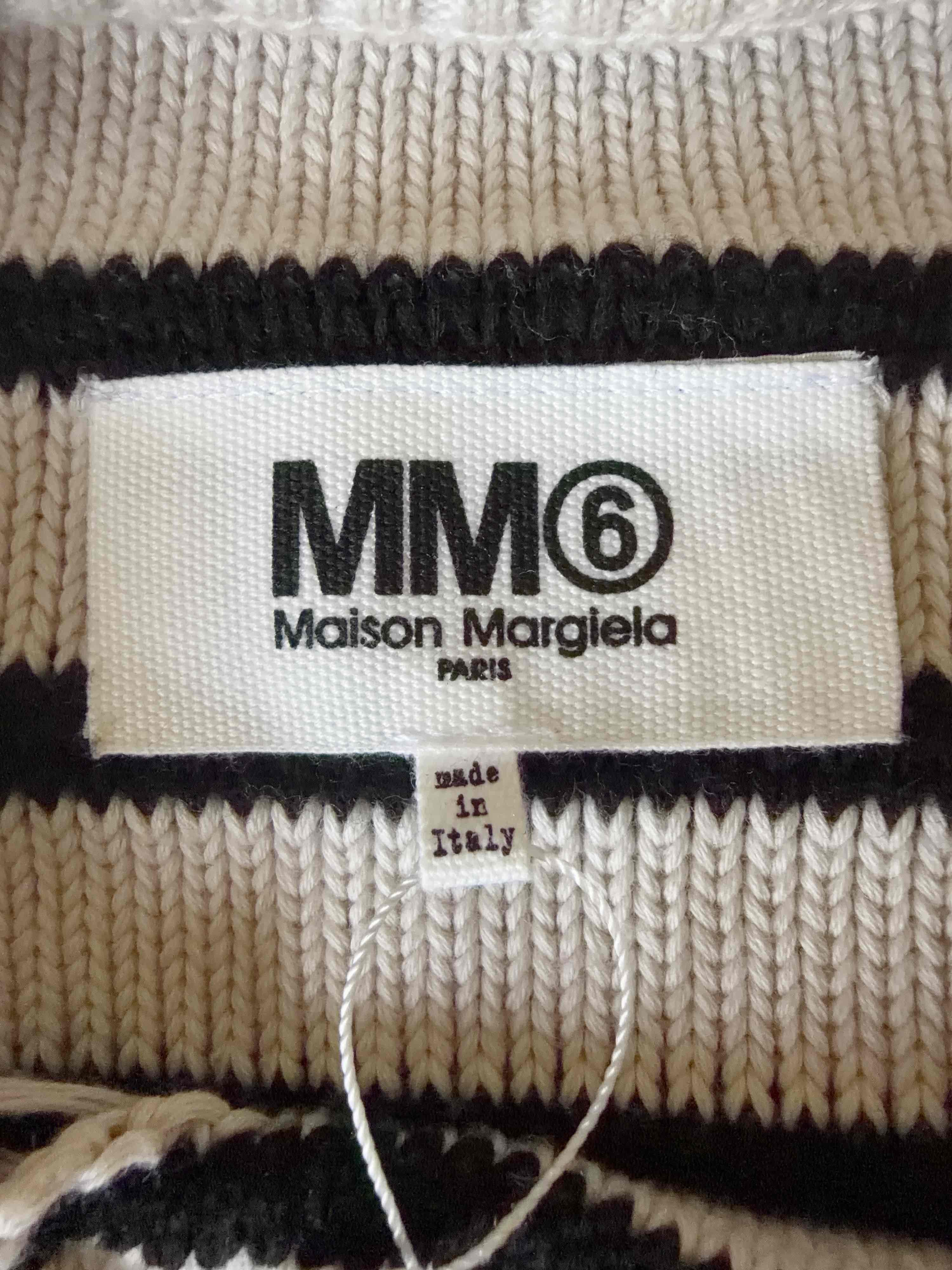 MM6 MM6 Maison Margiela Distressed Striped Sweater XS Size XS / US 0-2 / IT 36-38 - 3 Thumbnail