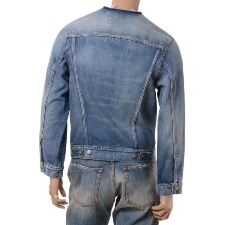 Maison Margiela Maison Margiela Frayed Collar Denim Jacket Size XS Size US XS / EU 42 / 0 - 10 Thumbnail