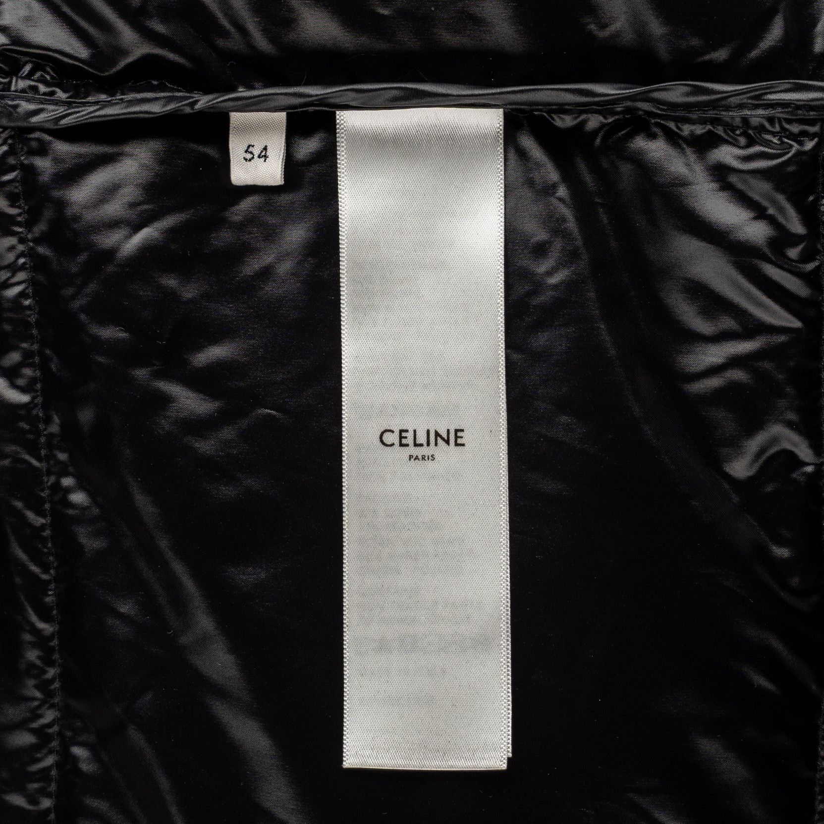 Celine Logo Nylon Down Jacket Black White Size US L / EU 52-54 / 3 - 6 Thumbnail