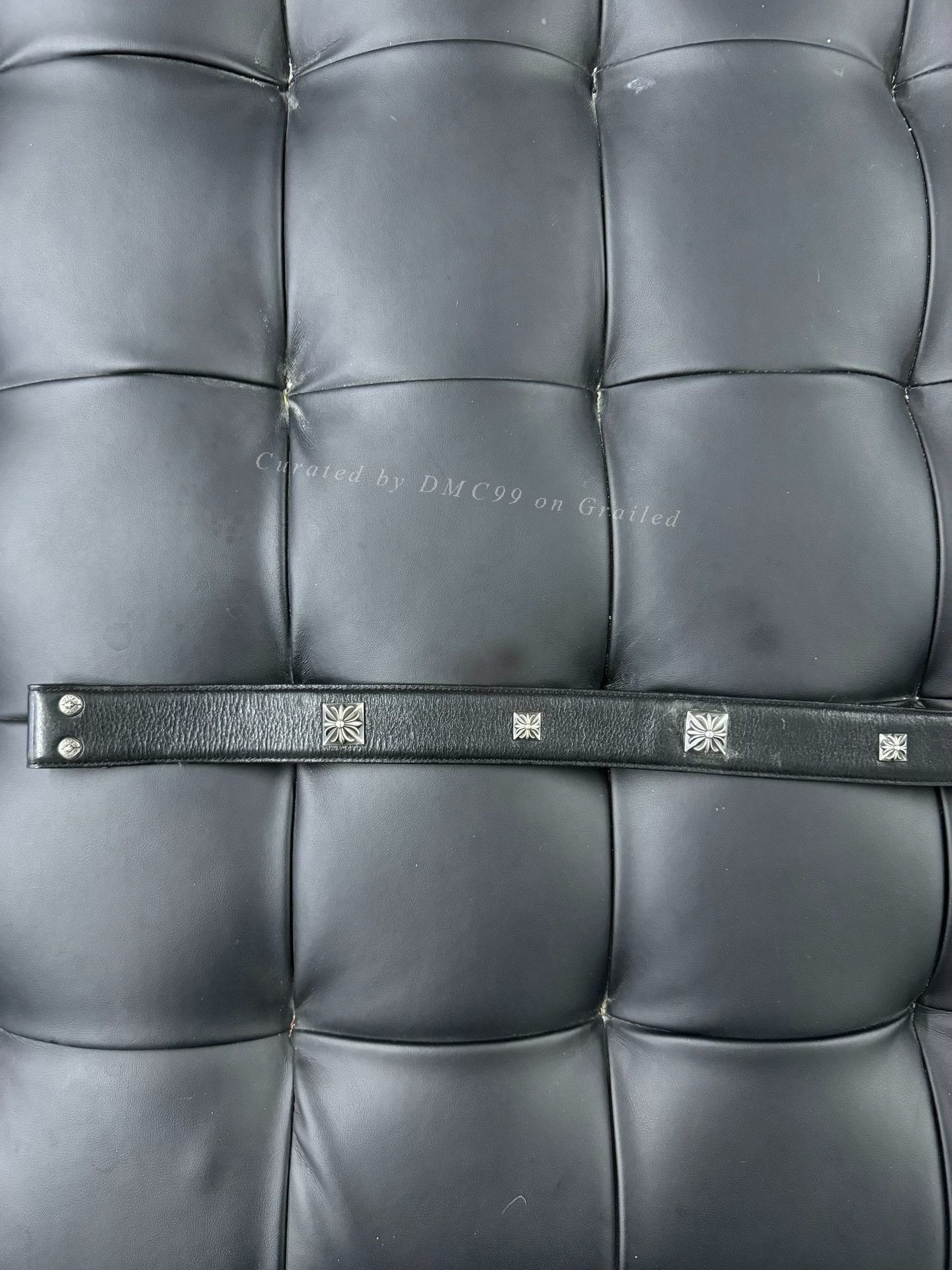 Chrome Hearts Chrome Hearts Cross Silver Rivet Belt Size ONE SIZE - 2 Thumbnail