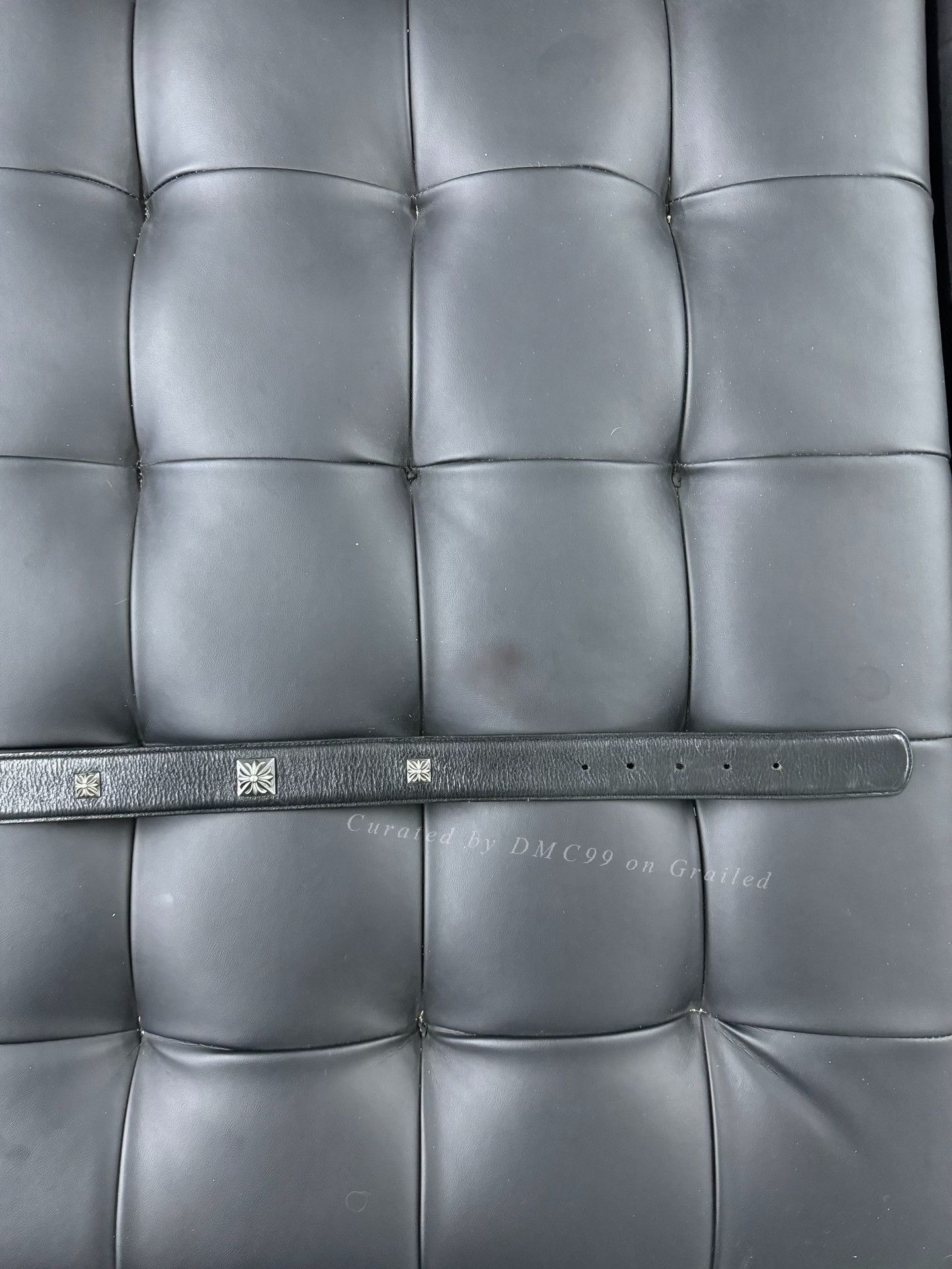 Chrome Hearts Chrome Hearts Cross Silver Rivet Belt Size ONE SIZE - 3 Thumbnail