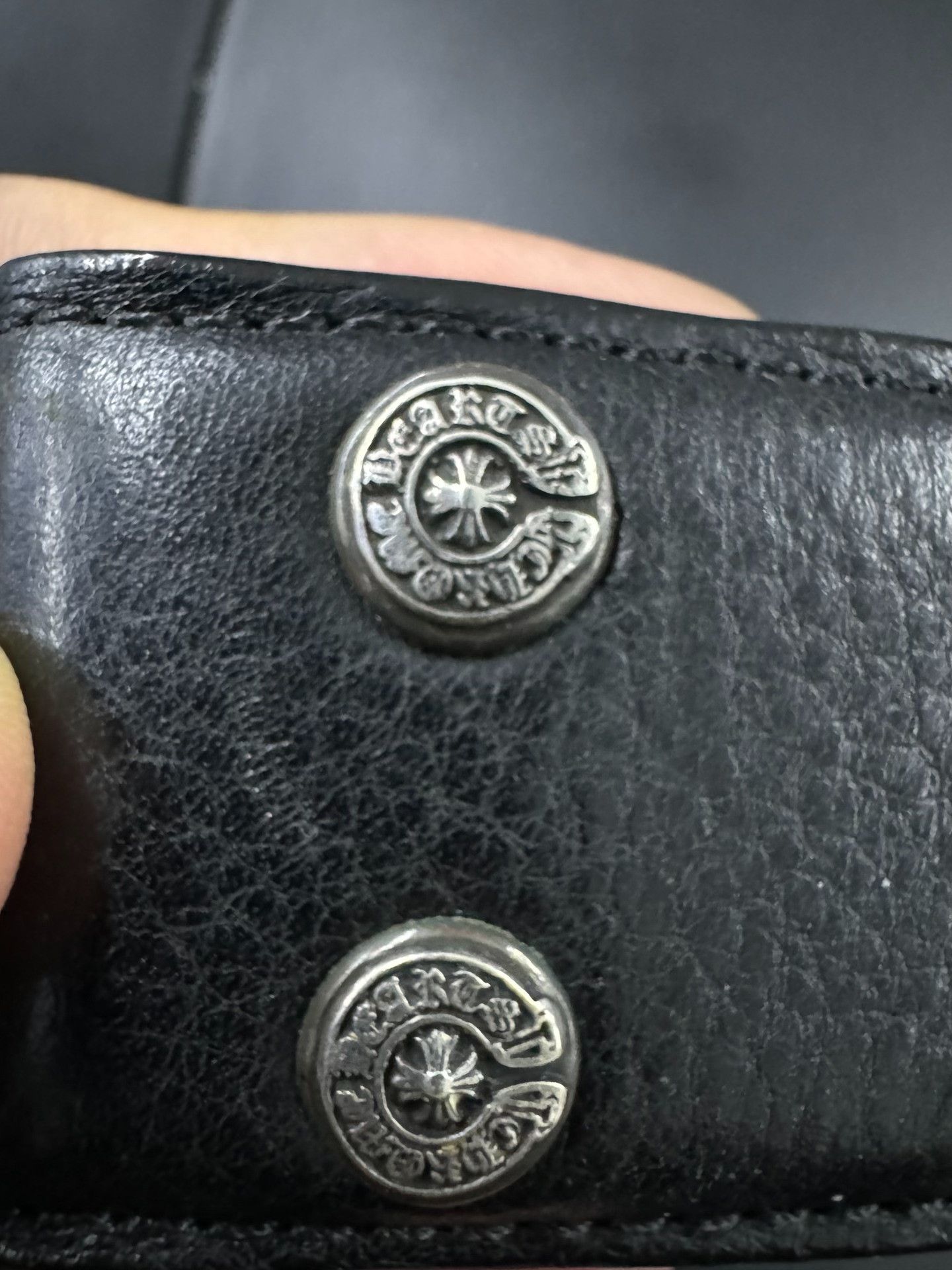 Chrome Hearts Chrome Hearts Cross Silver Rivet Belt Size ONE SIZE - 4 Thumbnail