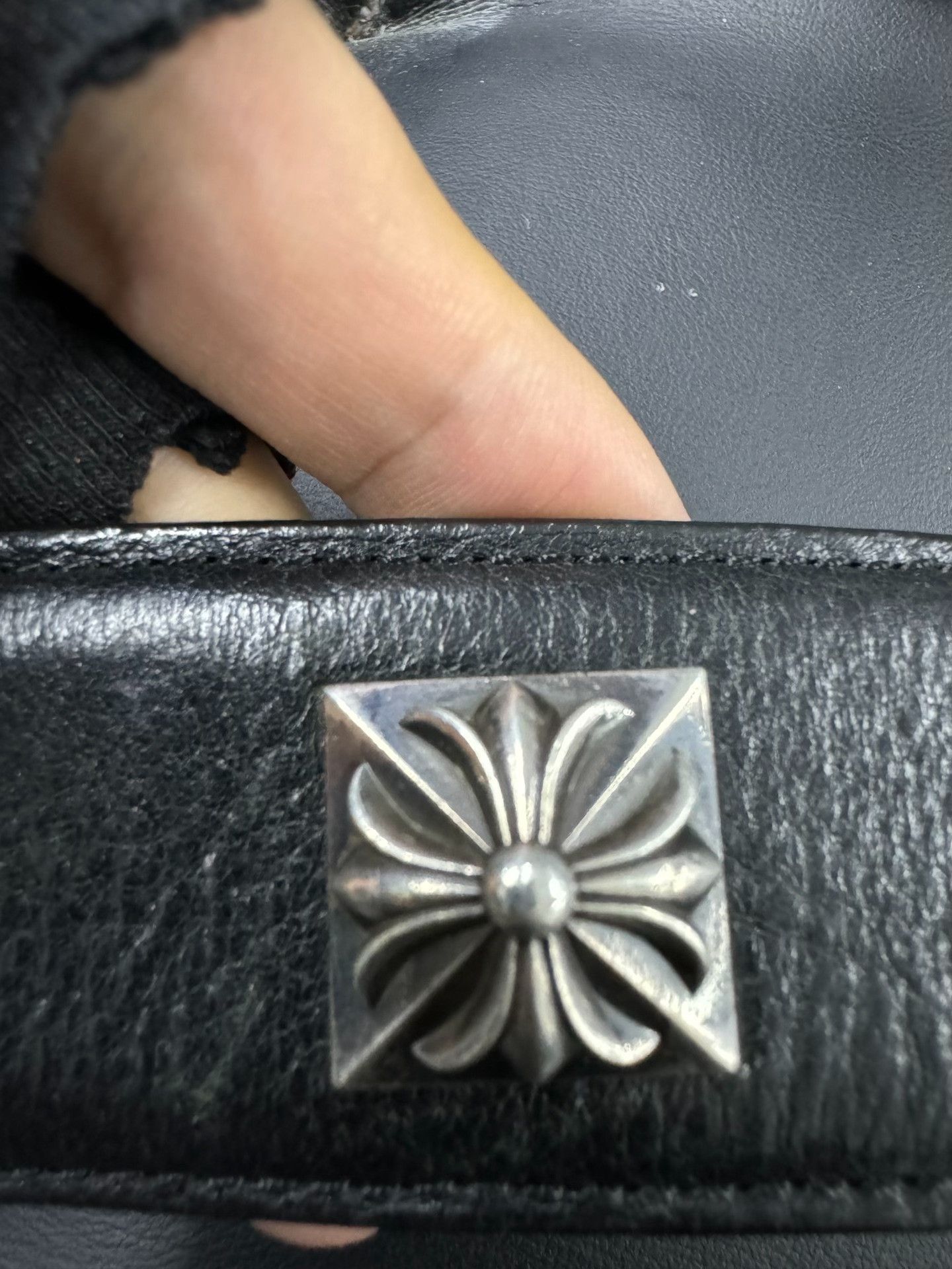 Chrome Hearts Chrome Hearts Cross Silver Rivet Belt Size ONE SIZE - 5 Thumbnail
