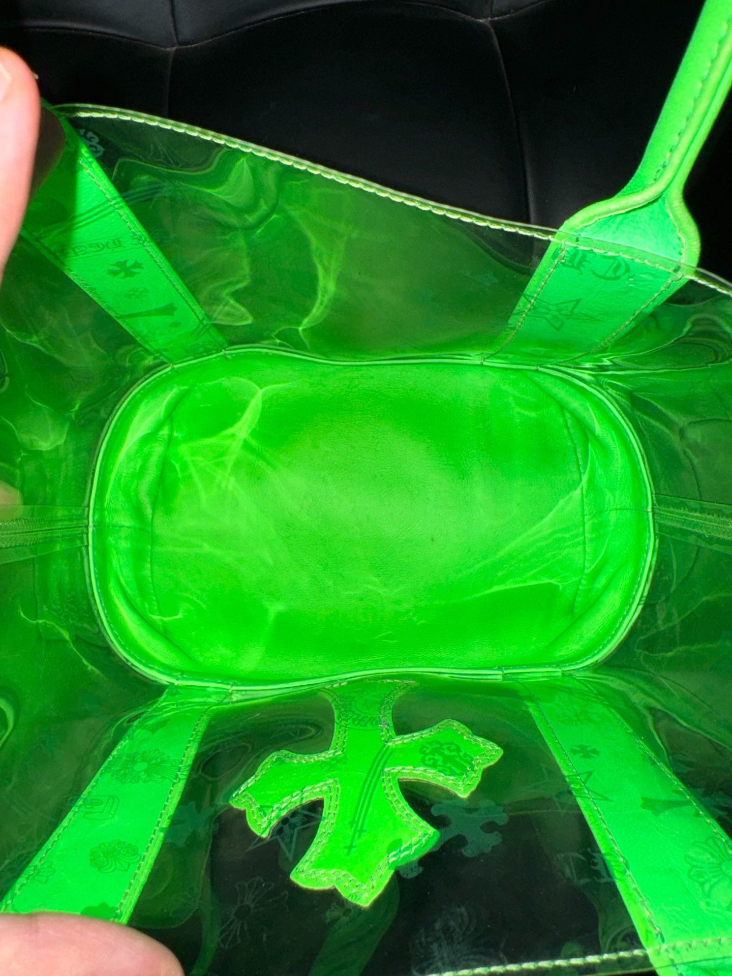 Chrome Hearts Chrome Hearts Green PVC Tote Bag Size ONE SIZE - 3 Thumbnail