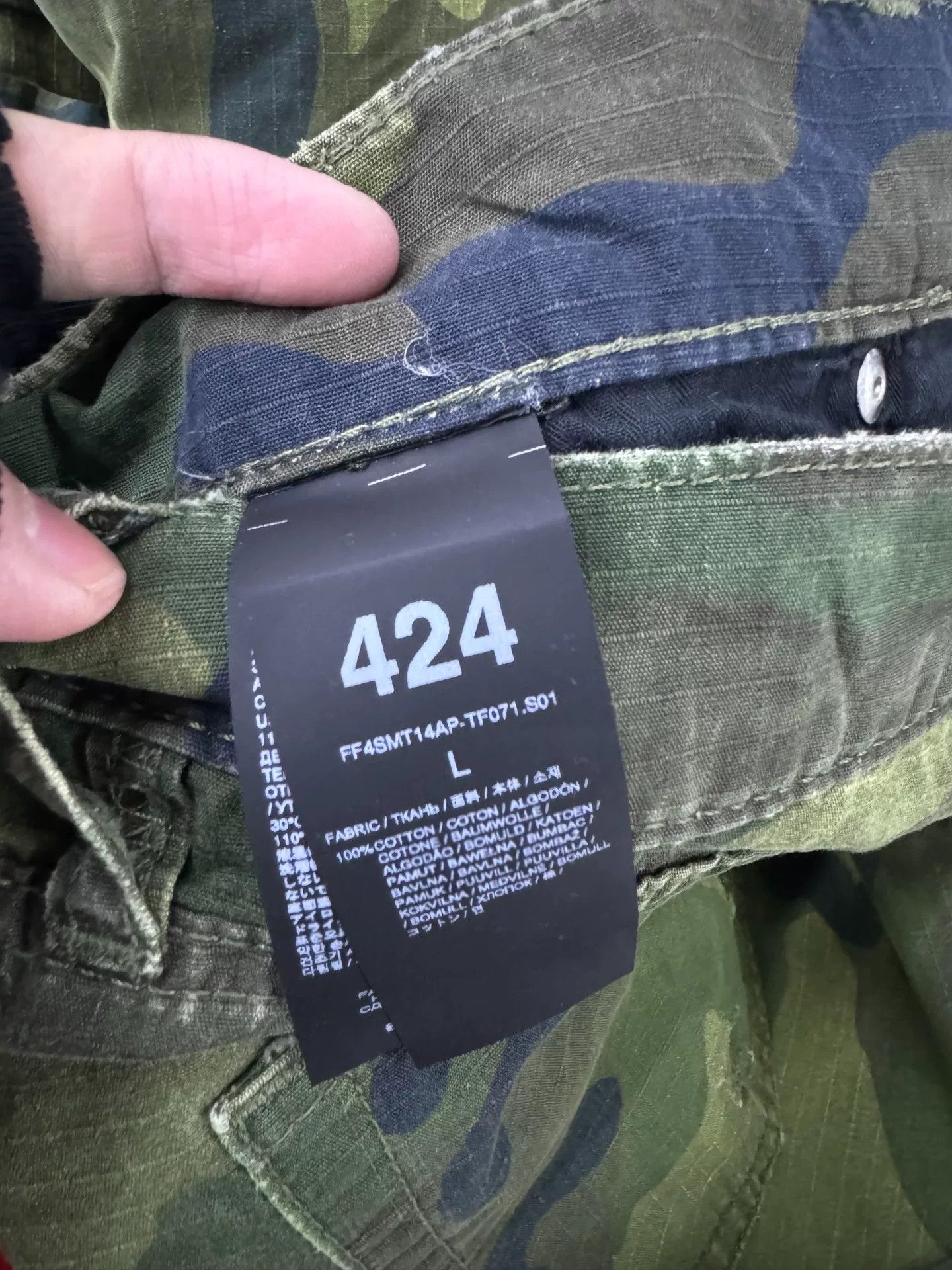 424 424inc Camo Pants Size US 26 / EU 42 - 6 Thumbnail