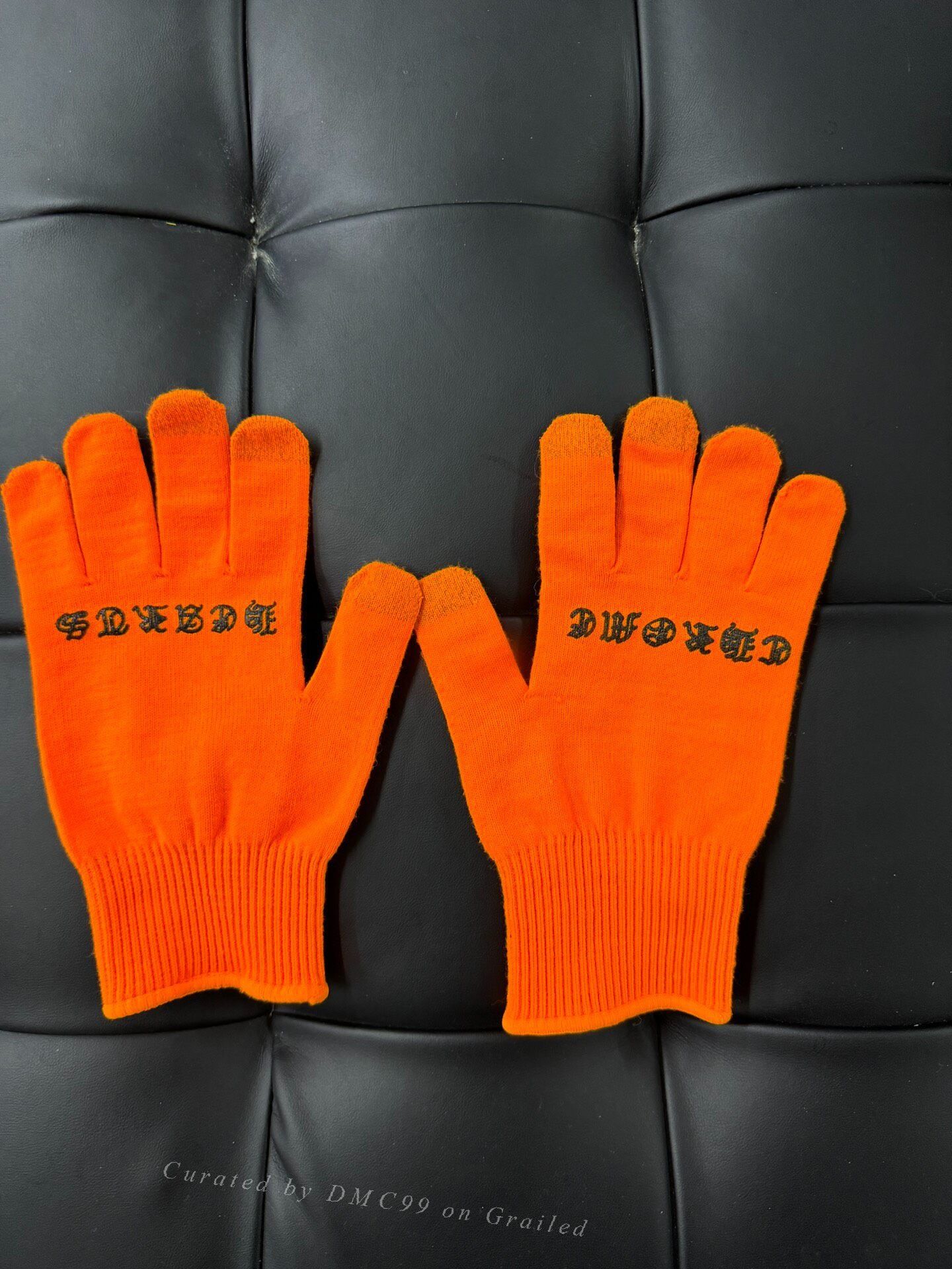 Chrome Hearts Chrome Hearts Orange Gloves Size ONE SIZE - 2 Thumbnail