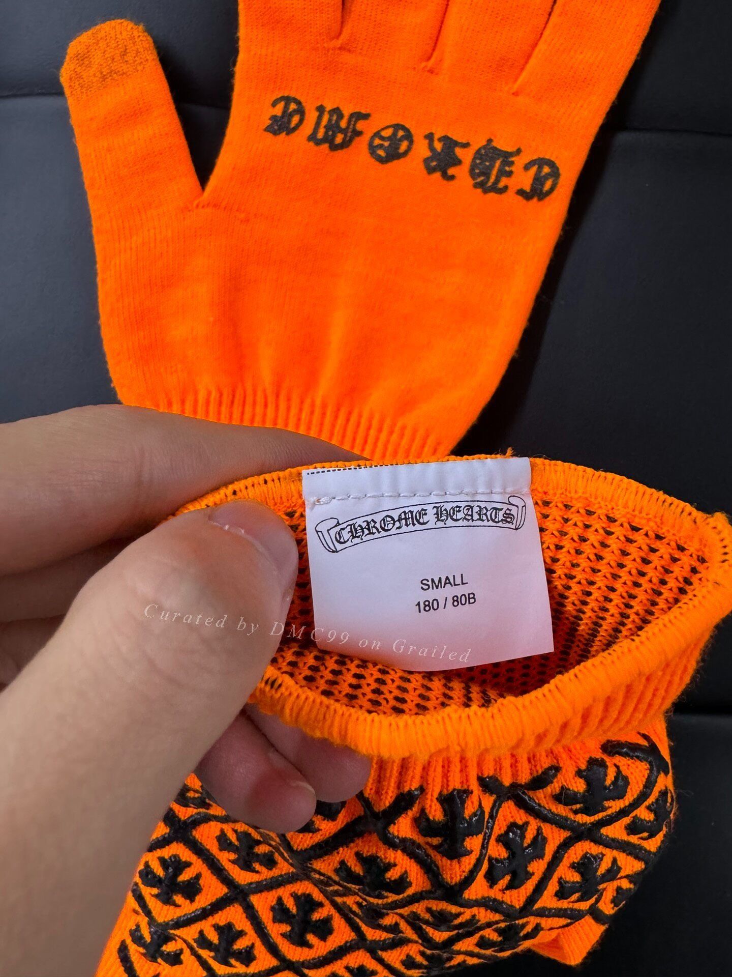 Chrome Hearts Chrome Hearts Orange Gloves Size ONE SIZE - 3 Thumbnail