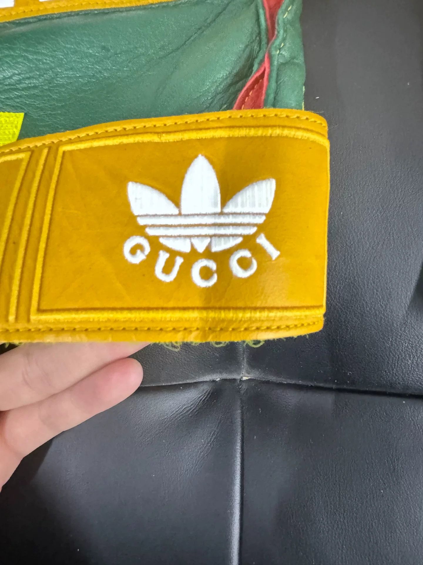 Gucci Gucci x adidas Motorcycle Leather Gloves Size ONE SIZE - 3 Thumbnail
