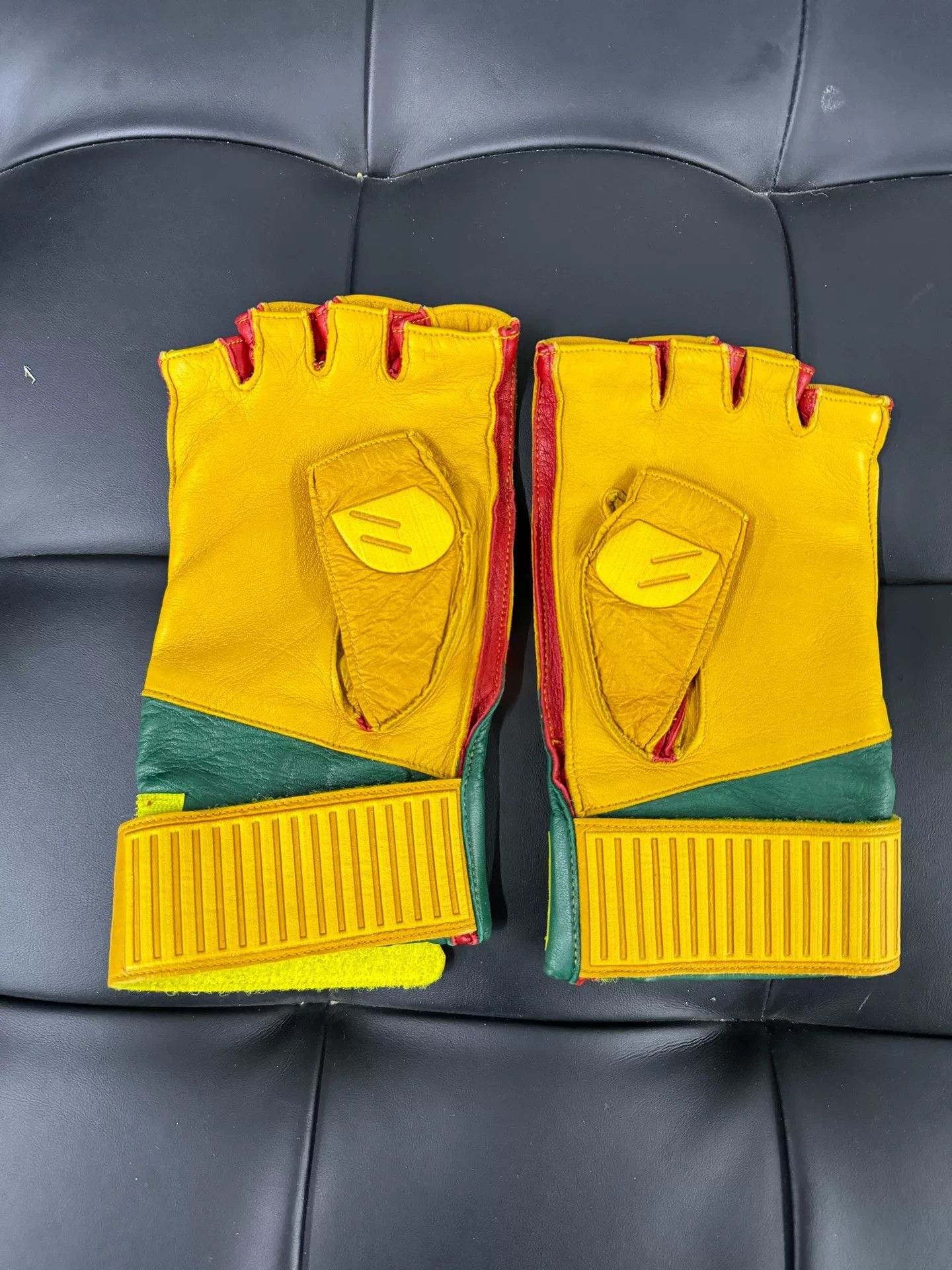 Gucci Gucci x adidas Motorcycle Leather Gloves Size ONE SIZE - 2 Thumbnail