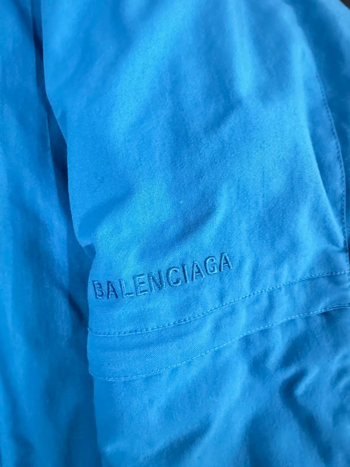 Balenciaga Balenciaga 18FW 7-Layer Blue Coat Size US M / EU 48-50 / 2 - 3 Thumbnail