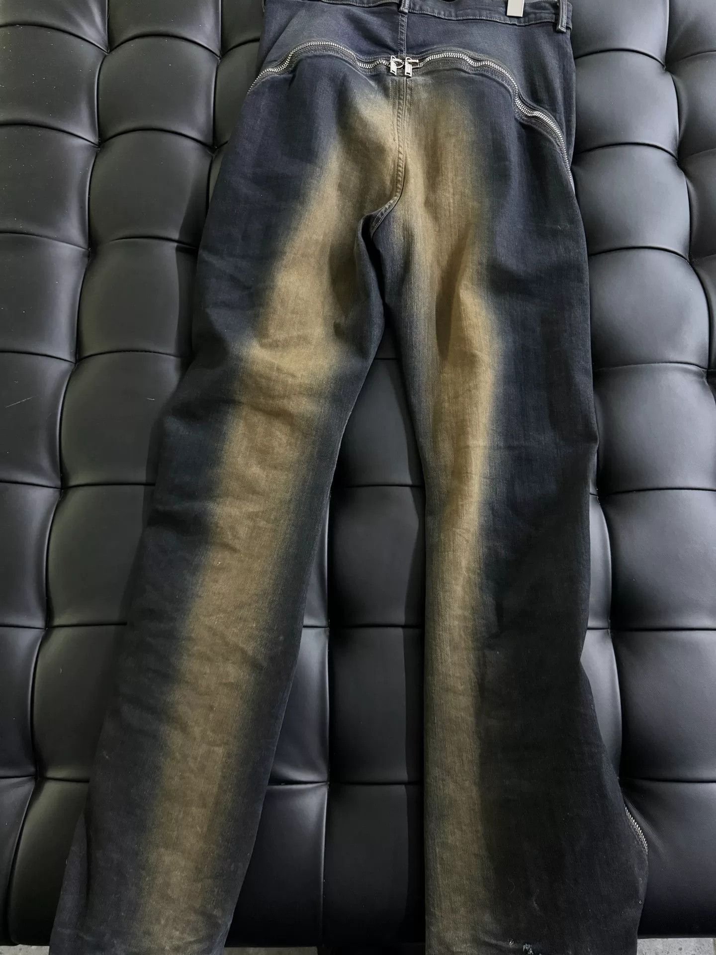 Rick Owens Drkshdw Rick Owens DRKSHDW Banana Gradient Denim Size US 32 / EU 48 - 2 Thumbnail