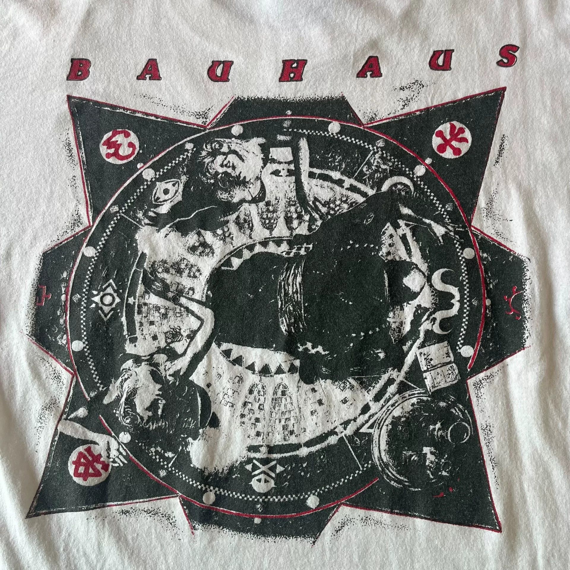 Other Bauhaus Vintage White Boxy Pattern Tee Size US M / EU 48-50 / 2 - 4 Thumbnail