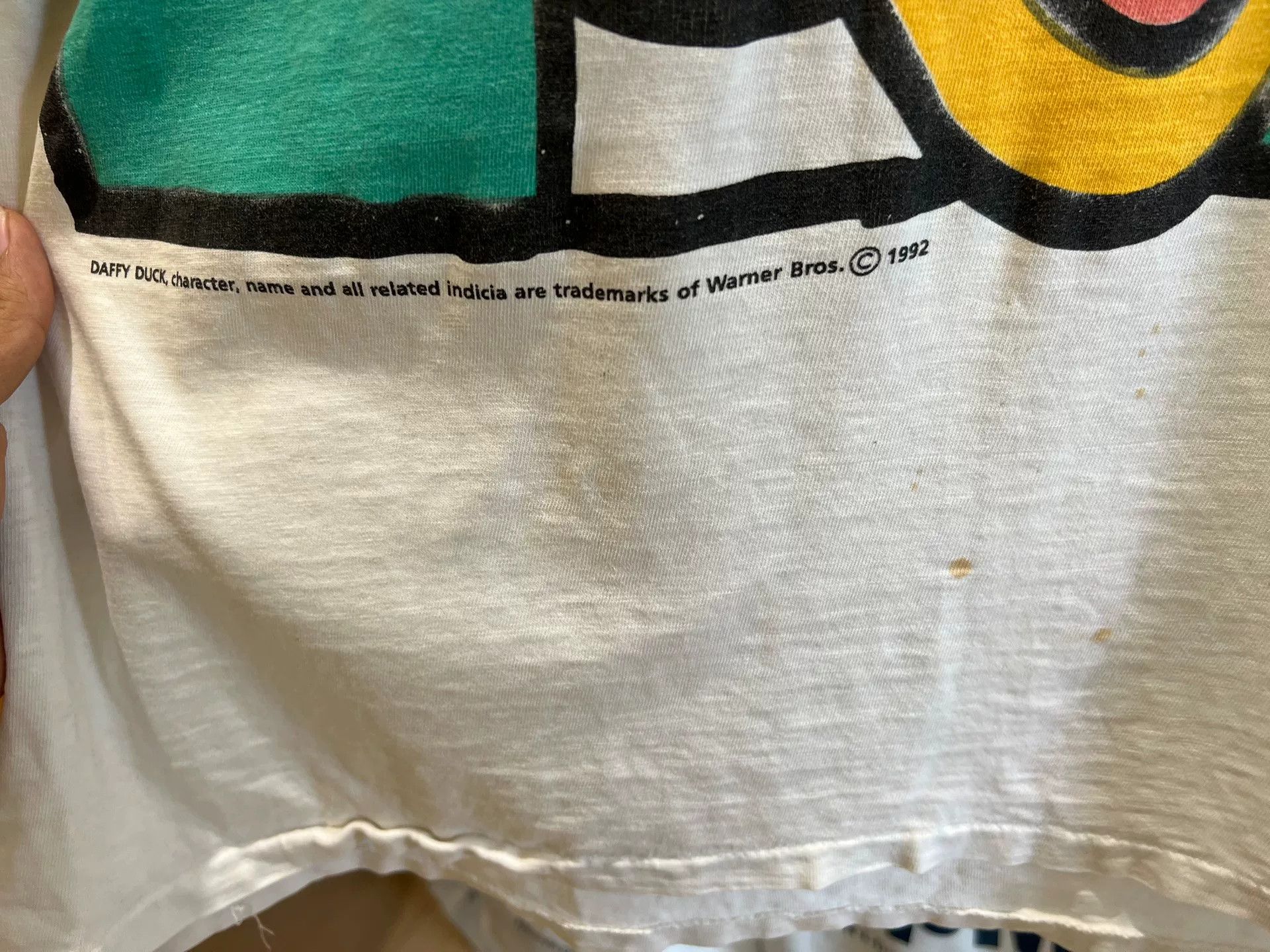 Other Vintage 1992 Daffy Duck Cartoon Tee Size US XXS / EU 40 - 2 Thumbnail