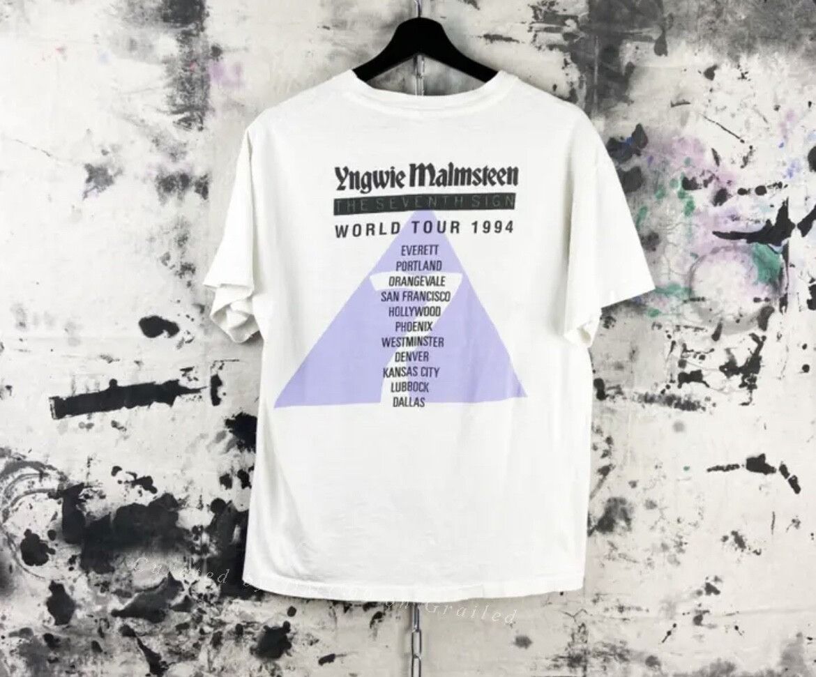 Other Vintage Yngwie Malmsteen 1994 Tee Size US XXL / EU 58 / 5 - 2 Thumbnail