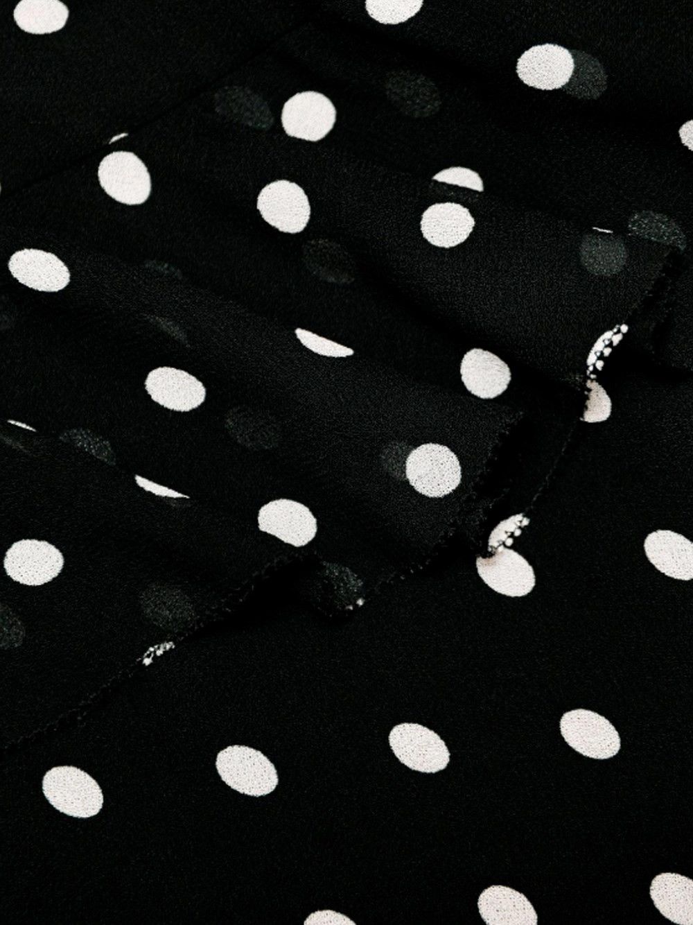 Self-Portrait Polka Dot Georgette Maxi Dress Size M / US 6-8 / IT 42-44 - 7 Thumbnail
