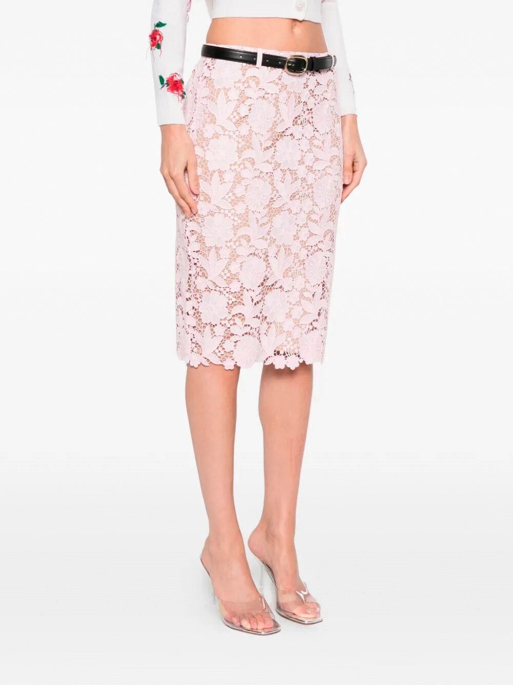 Self-Portrait Lace Midi Skirt Size 26" / US 2 / IT 38 - 3 Thumbnail
