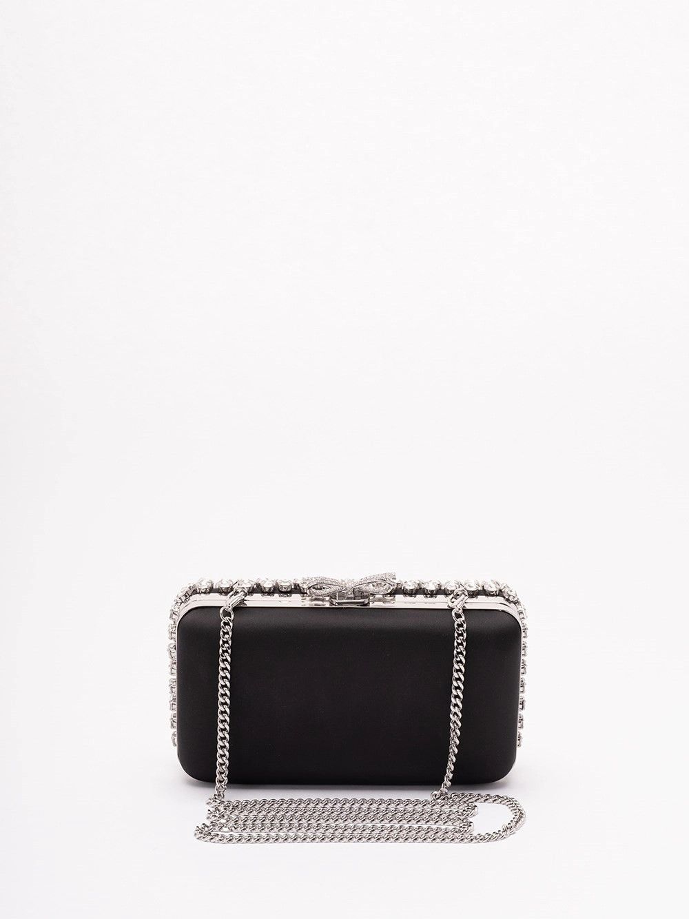 Self-Portrait Satin Crystal Clutch Bag Size ONE SIZE - 2 Thumbnail