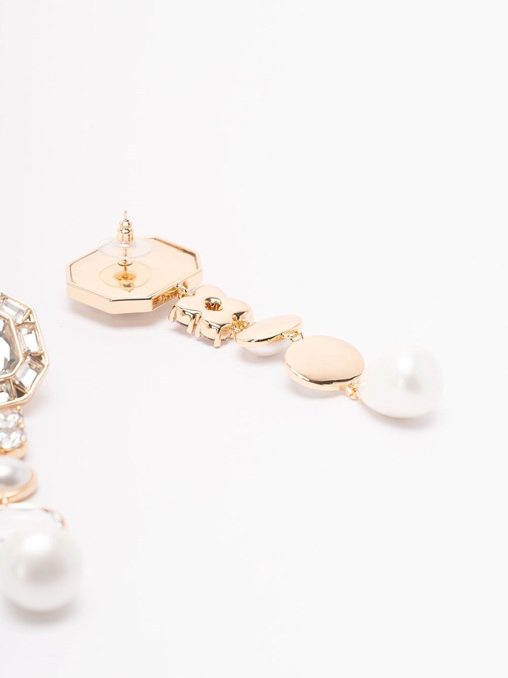 Self-Portrait Crystal Pearl Tiered Earrings Size ONE SIZE - 2 Thumbnail