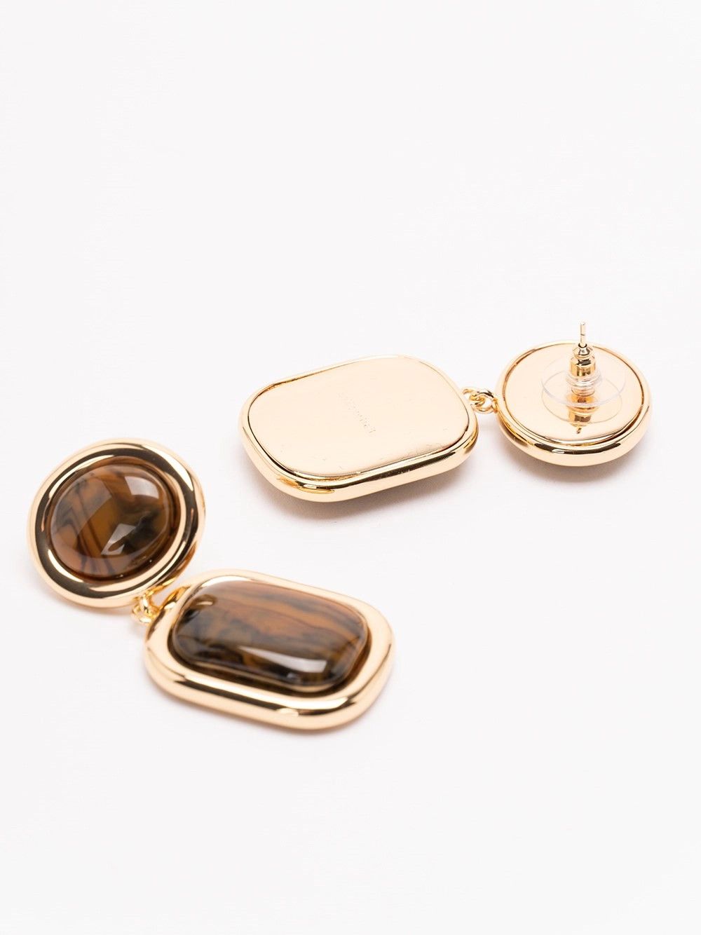 Self-Portrait Enamel Gold Tiered Earrings Size ONE SIZE - 3 Thumbnail