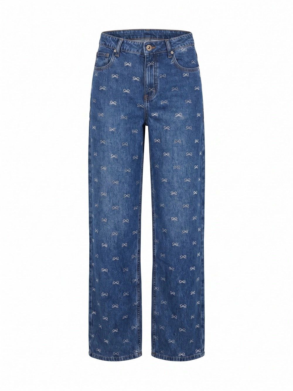 Self-Portrait Lightweight Bow Embellished Jeans Size 26" / US 2 / IT 38 - 2 Thumbnail