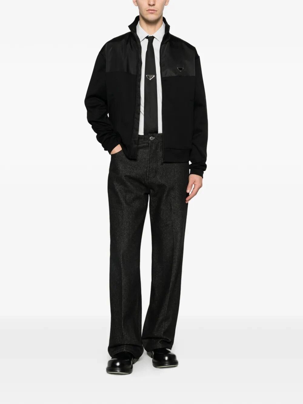 Prada Cotton and Re-Nylon Jacket Size US M / EU 48-50 / 2 - 2 Thumbnail