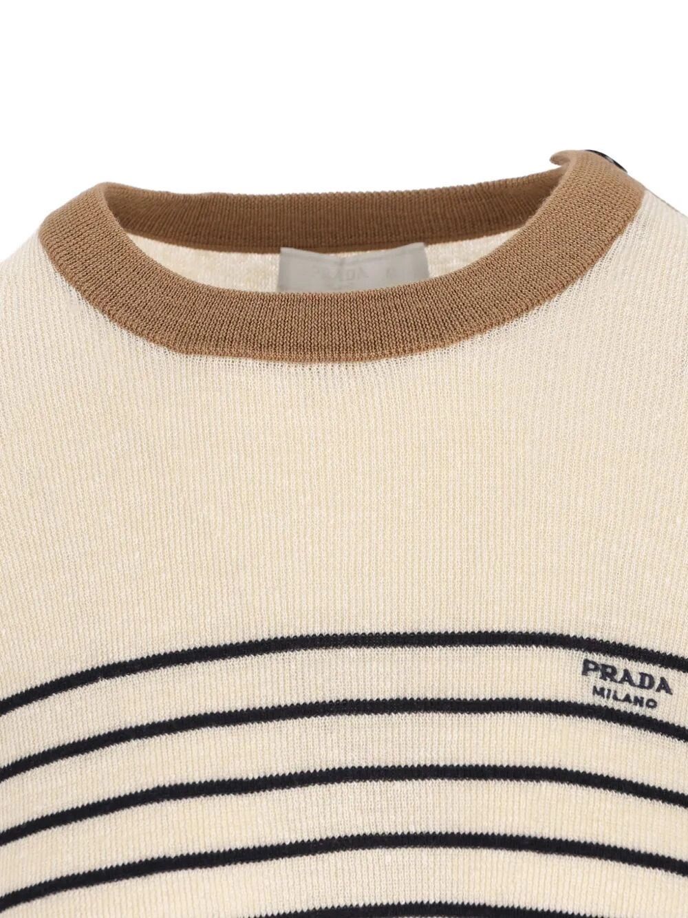 Prada Cotton Linen Round Neck Size US M / EU 48-50 / 2 - 4 Thumbnail