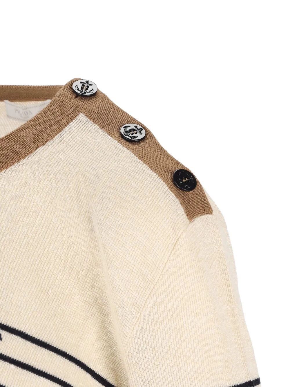 Prada Cotton Linen Round Neck Size US M / EU 48-50 / 2 - 3 Thumbnail