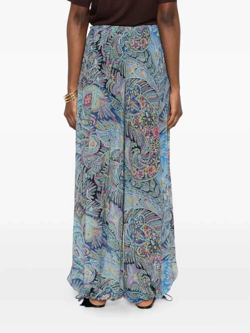 Etro Wide Pants With Tassels Size 28" / US 6 / IT 42 - 4 Thumbnail