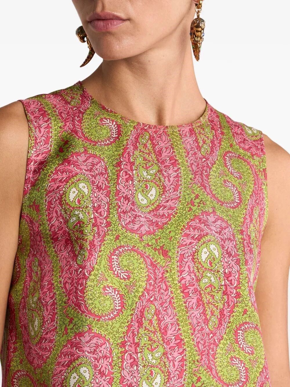 Etro Tank Top With Side Vents Size M / US 6-8 / IT 42-44 - 4 Thumbnail