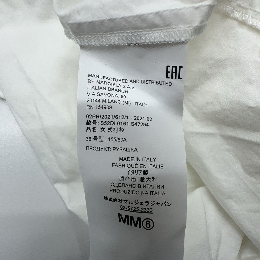 MM6 MM6 Maison Margiela Numeric Print Button Up Shirt 38 Size XS / US 0-2 / IT 36-38 - 3 Thumbnail
