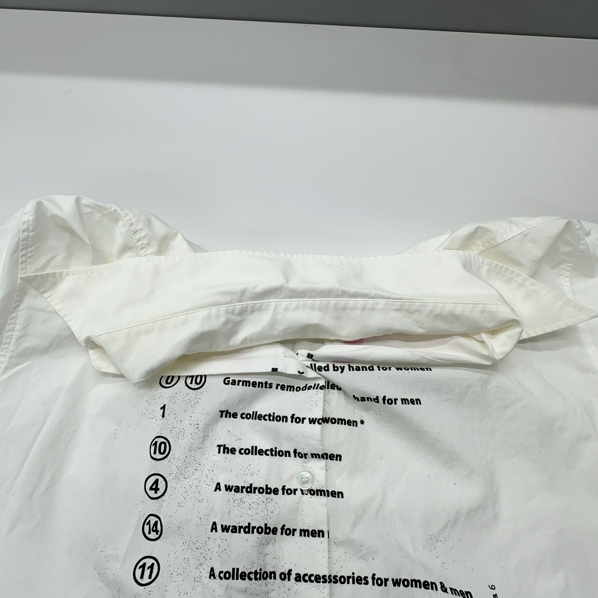 MM6 MM6 Maison Margiela Numeric Print Button Up Shirt 38 Size XS / US 0-2 / IT 36-38 - 6 Thumbnail