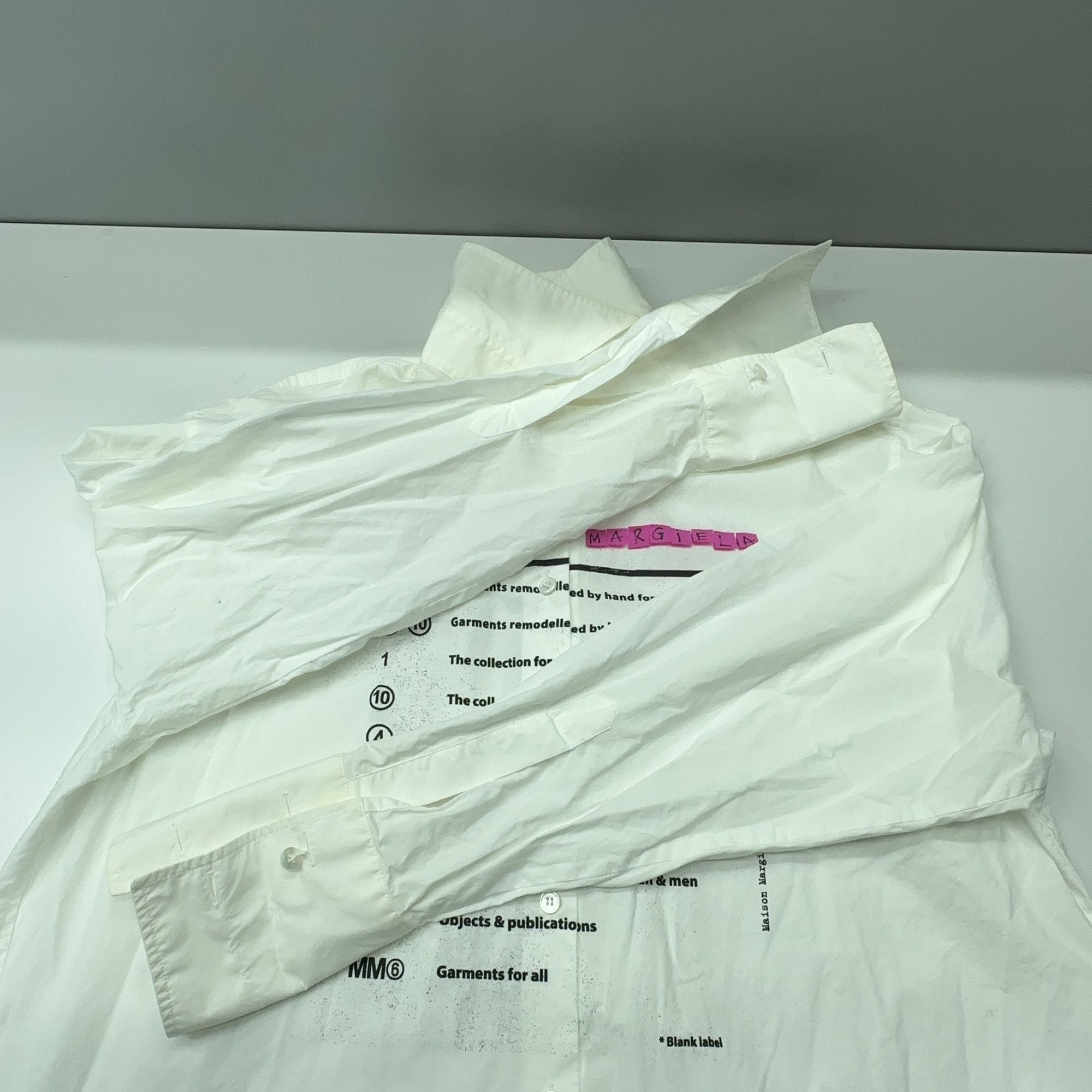 MM6 MM6 Maison Margiela Numeric Print Button Up Shirt 38 Size XS / US 0-2 / IT 36-38 - 8 Thumbnail