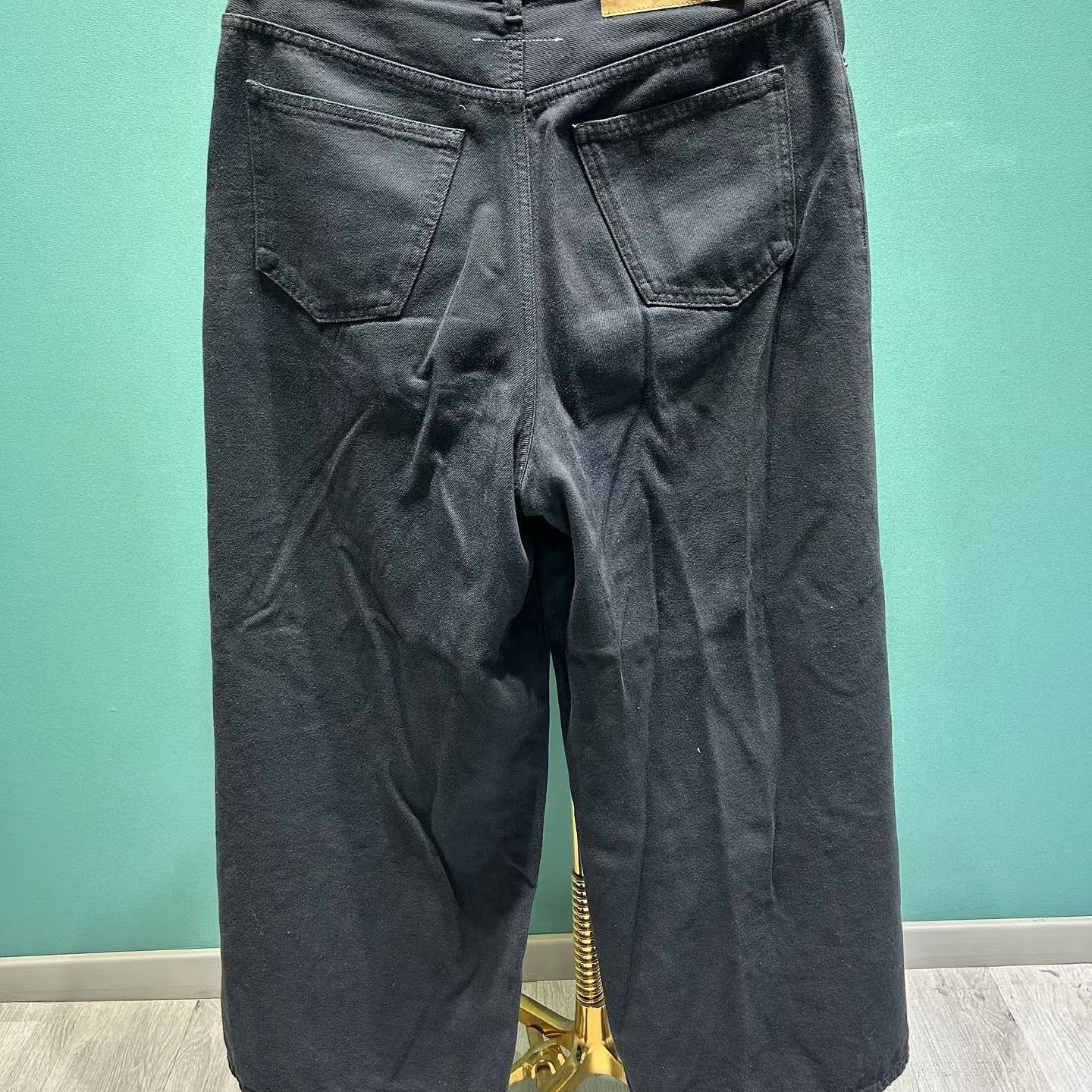 MM6 MM6 Maison Margiela Black Drawstring Jeans Size 27 Size 27" / US 4 / IT 40 - 2 Thumbnail