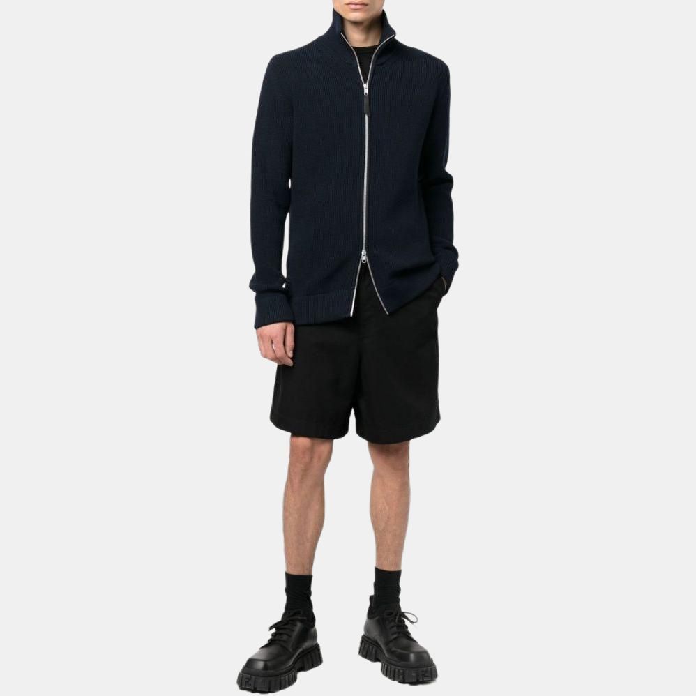 Maison Margiela Maison Margiela Navy Full-Zip Ribbed Knit Cardigan Size S Size US S / EU 44-46 / 1 - 7 Thumbnail