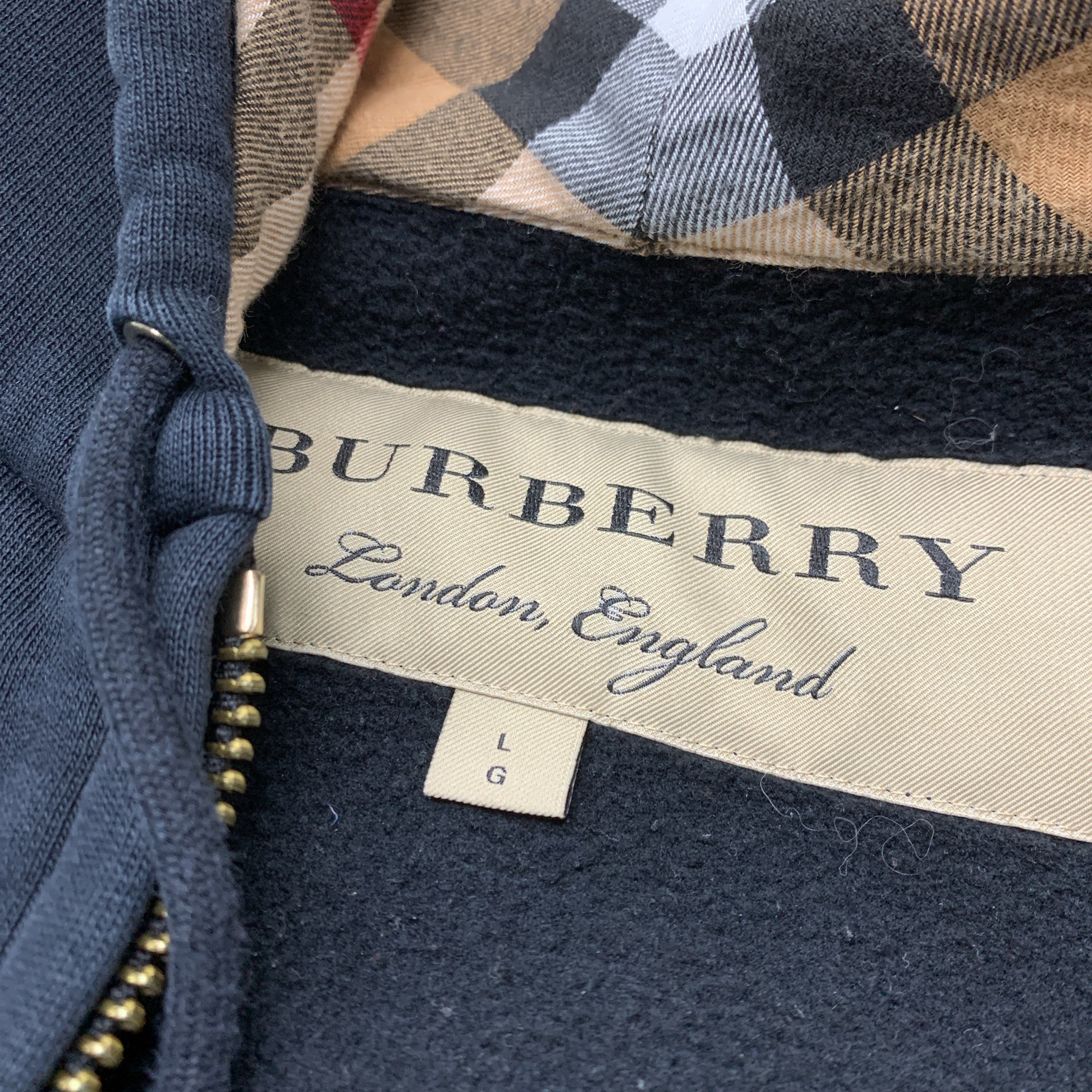 Burberry Burberry Check Lined Zip Up Hoodie Size L Size L / US 10 / IT 46 - 4 Thumbnail