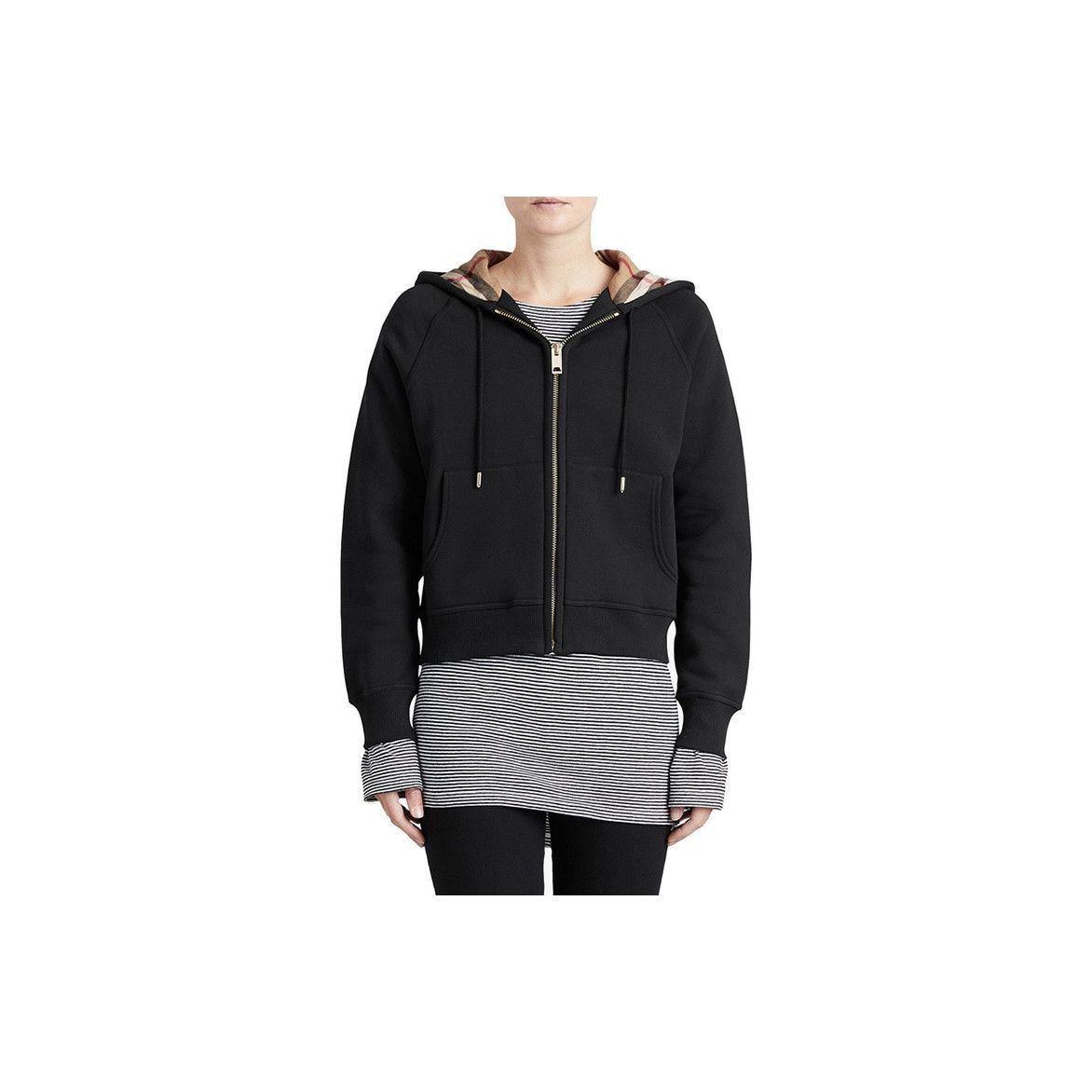 Burberry Burberry Check Lined Zip Up Hoodie Size L Size L / US 10 / IT 46 - 11 Thumbnail