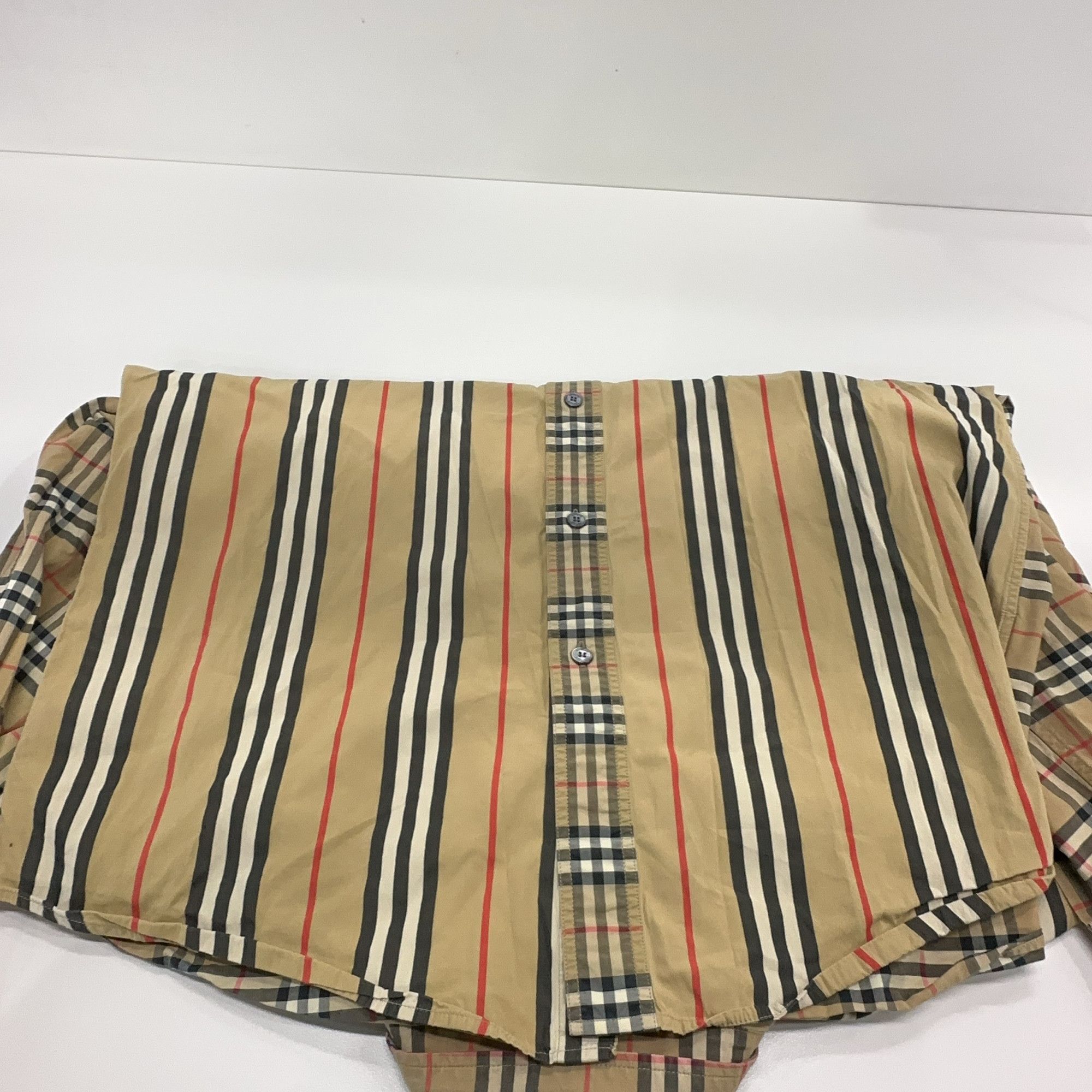 Burberry Burberry Panelled Check Button Up Shirt Size L Size US L / EU 52-54 / 3 - 11 Thumbnail