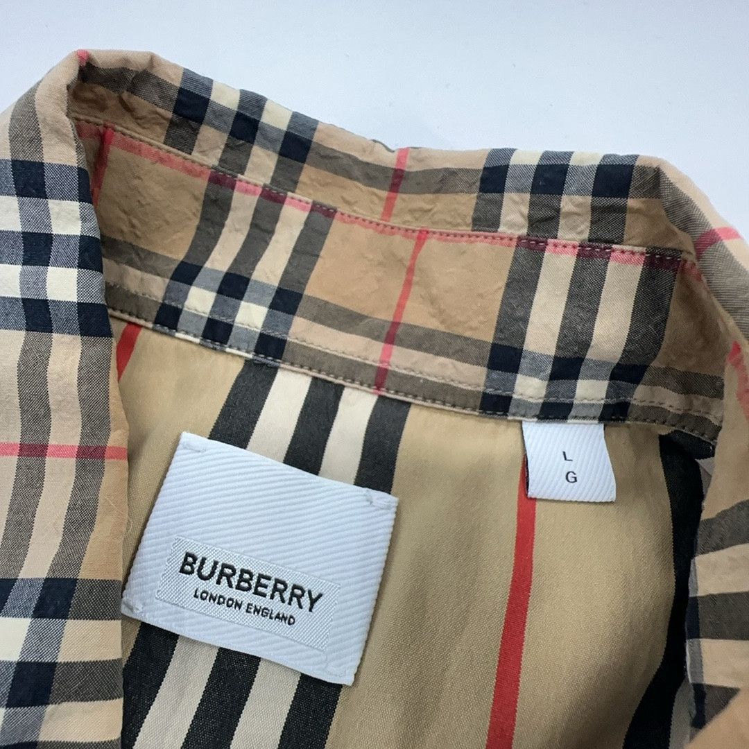 Burberry Burberry Panelled Check Button Up Shirt Size L Size US L / EU 52-54 / 3 - 3 Thumbnail